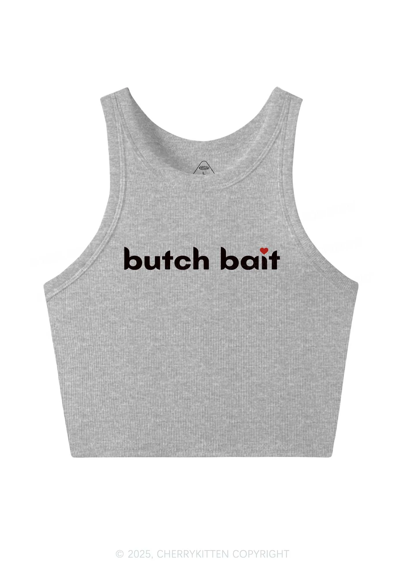 Butch Bait Heart Y2K Crop Tank Top Cherrykitten - Image 5