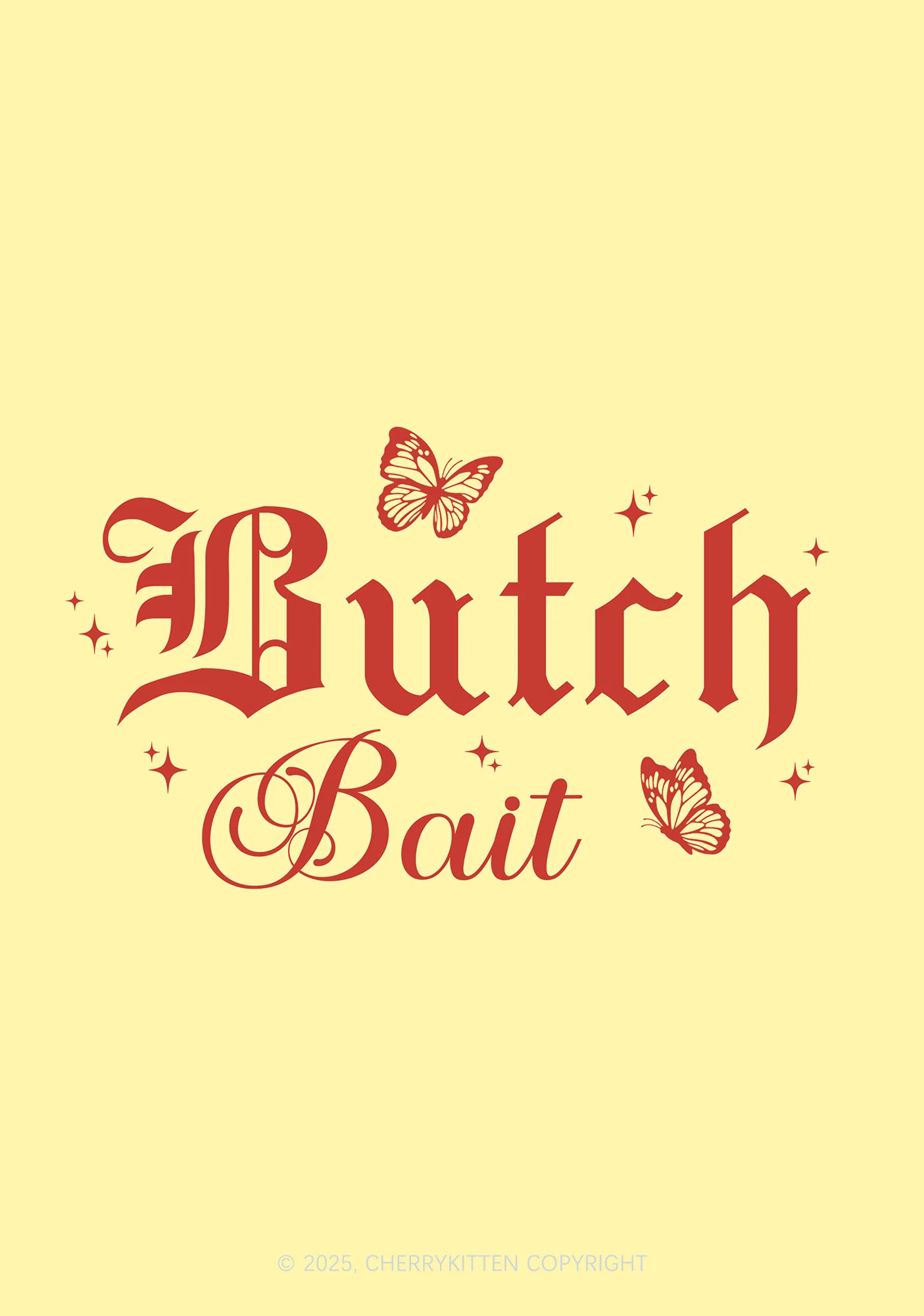 Butch Bait Pride 1Pc Y2K Pin Badge Cherrykitten - Image 2
