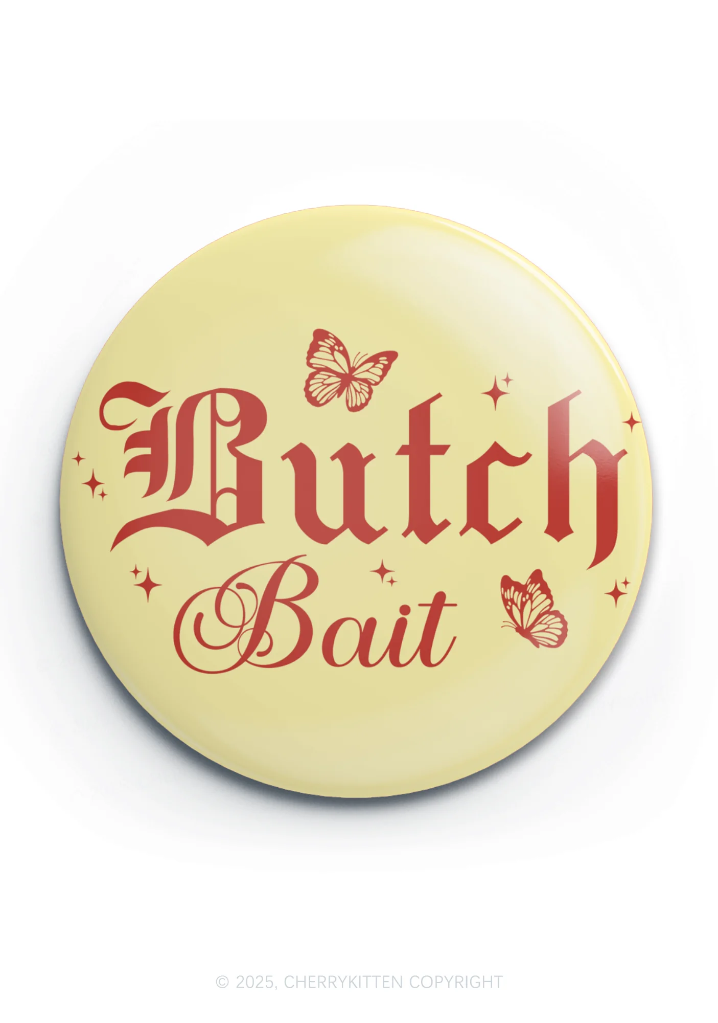 Butch Bait Pride 1Pc Y2K Pin Badge Cherrykitten - Image 3