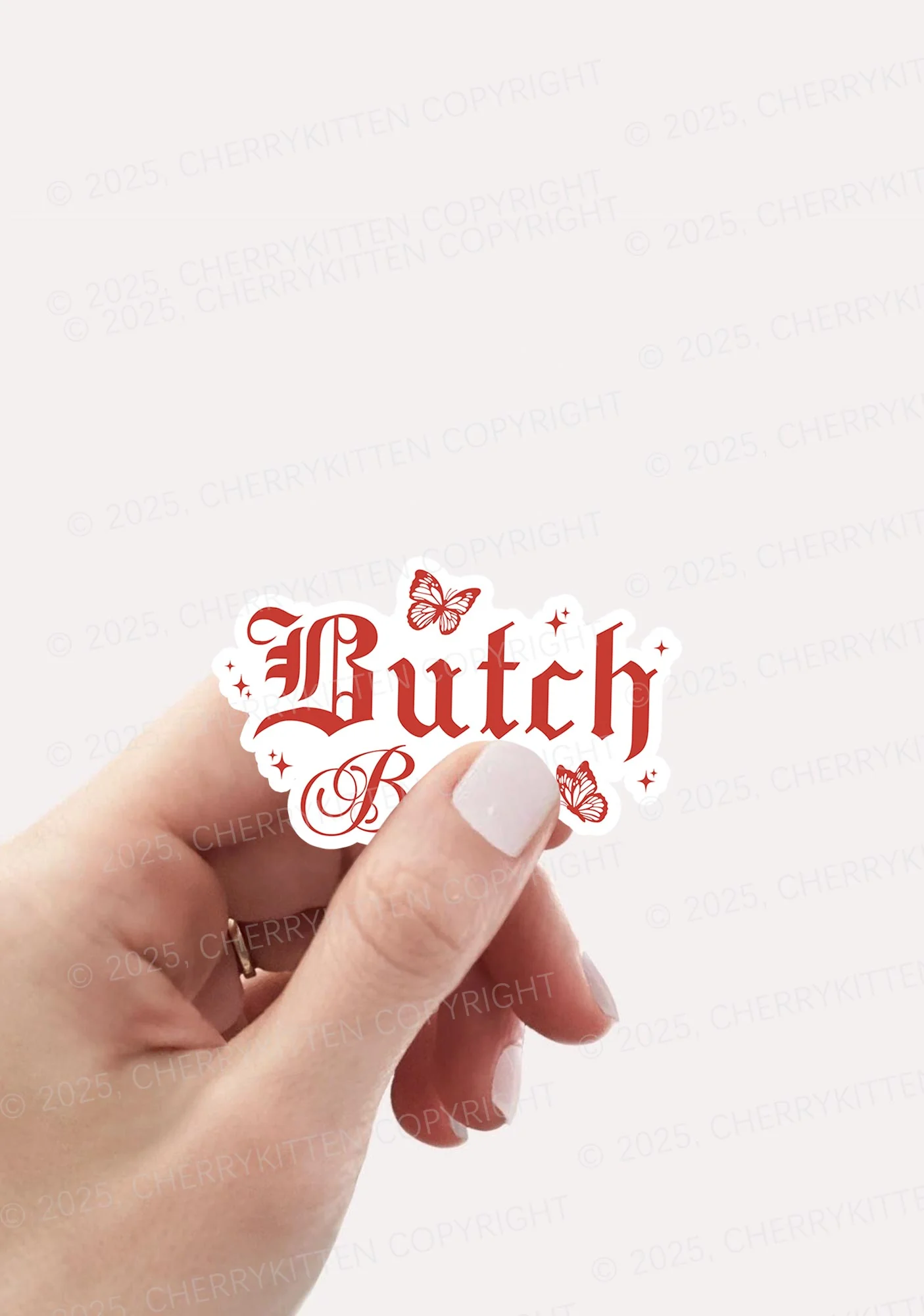 Butch Bait Pride 1Pc Y2K Sticker Cherrykitten - Image 2