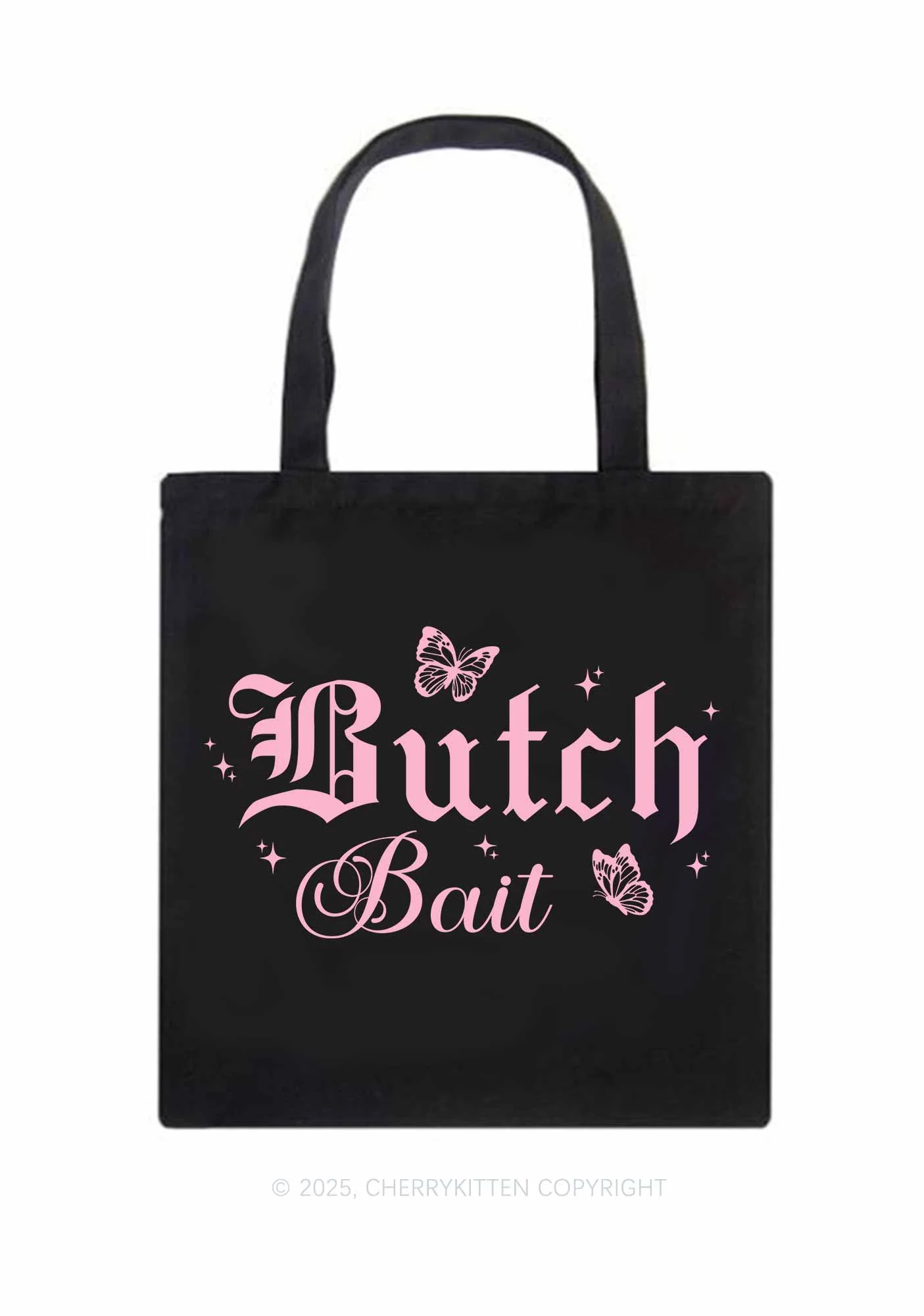 Butch Bait Pride Y2K Canvas Tote Bag Cherrykitten - Image 3