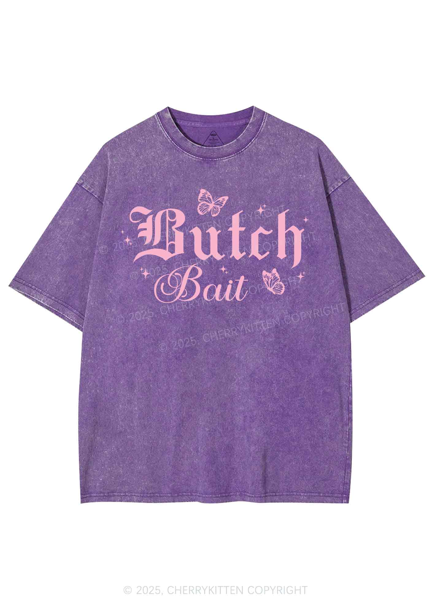 Butch Bait Pride Y2K Shirts Washed Tee Cherrykitten - Image 5