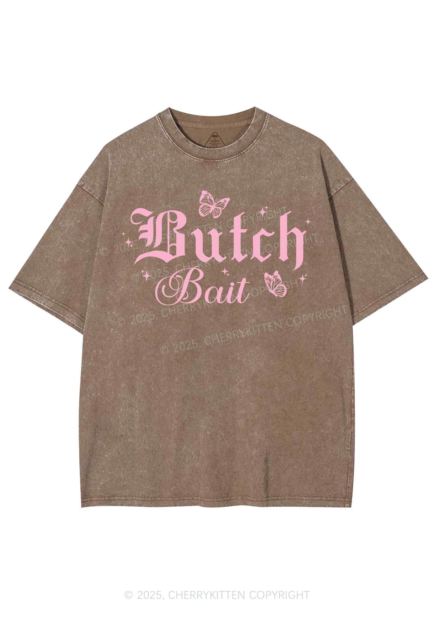 Butch Bait Pride Y2K Shirts Washed Tee Cherrykitten - Image 6