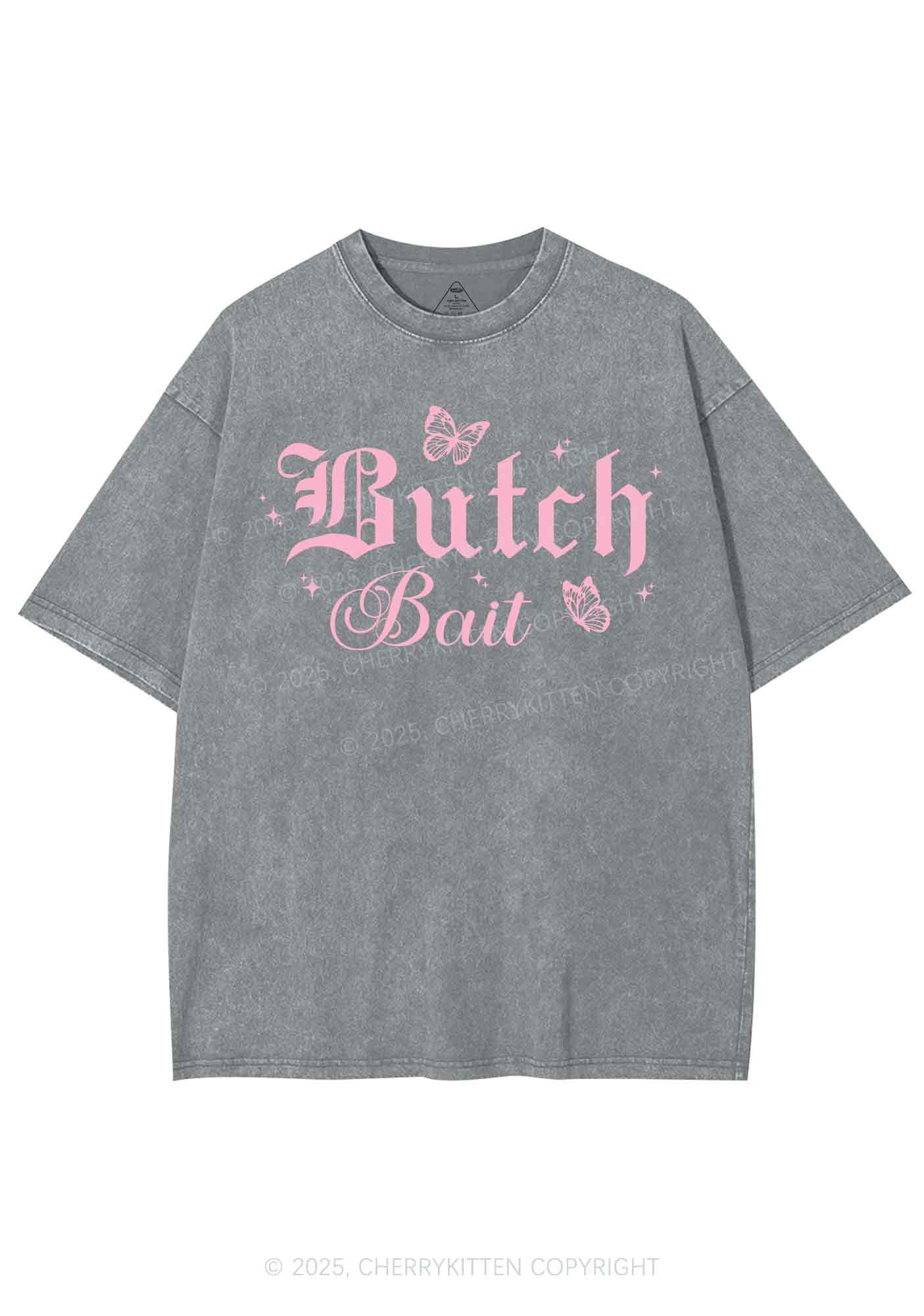 Butch Bait Pride Y2K Shirts Washed Tee Cherrykitten - Image 7