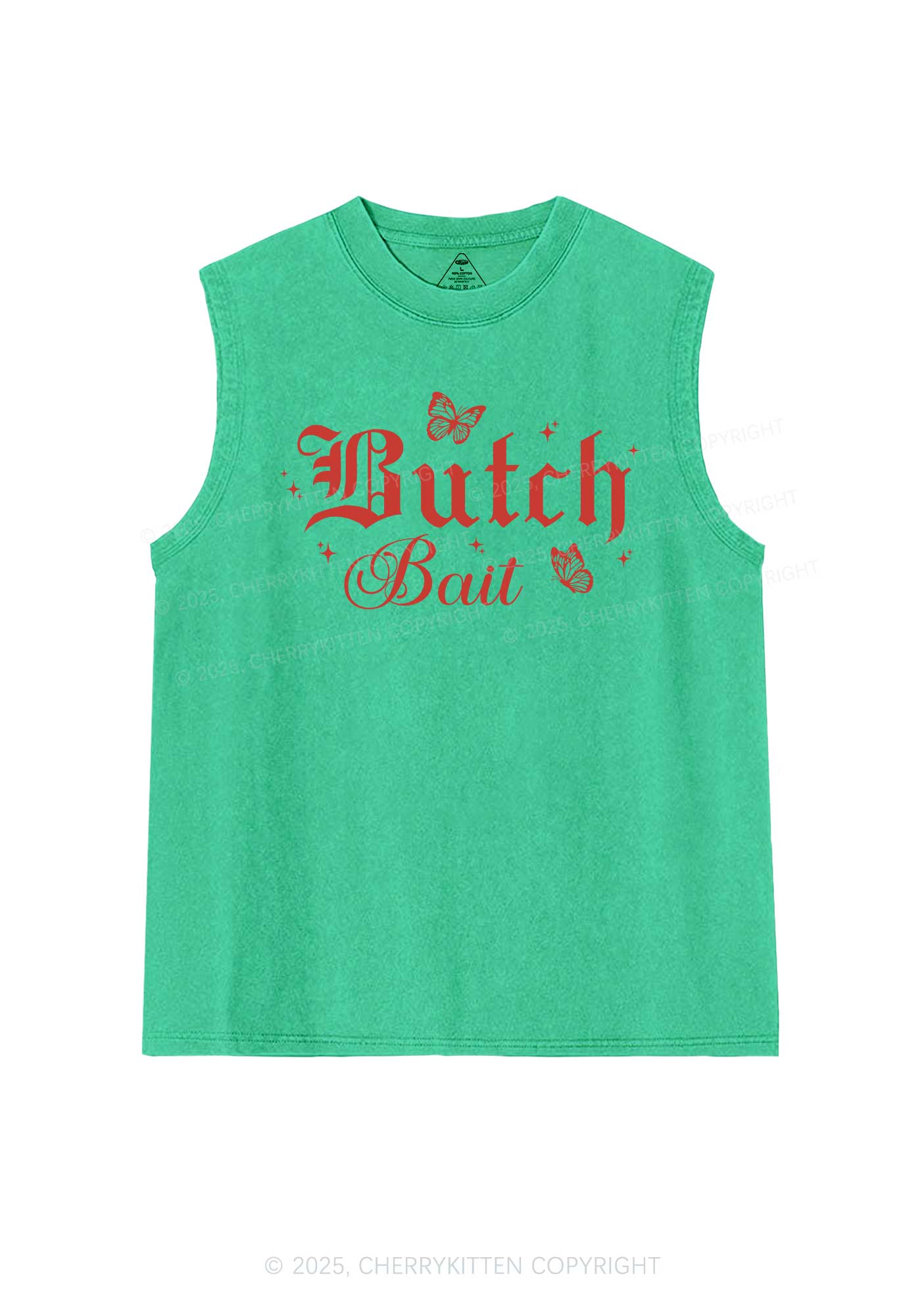 Butch Bait Pride Y2K Washed Muscle Tank Cherrykitten - Image 7