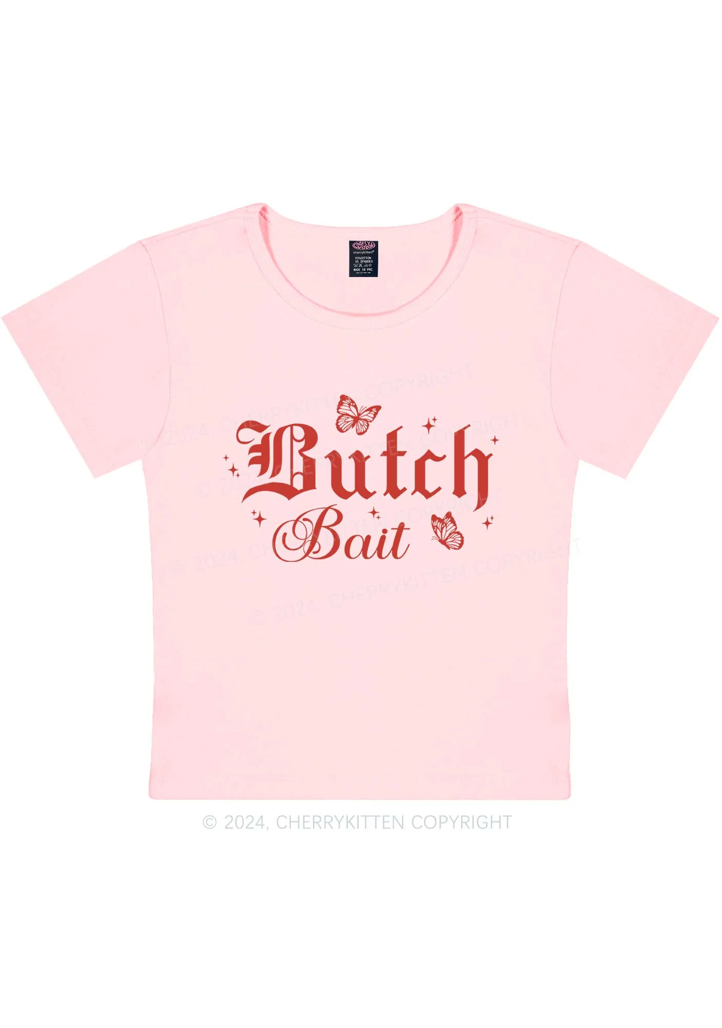 Butch Bait Y2K Baby Tee Cherrykitten - Image 7