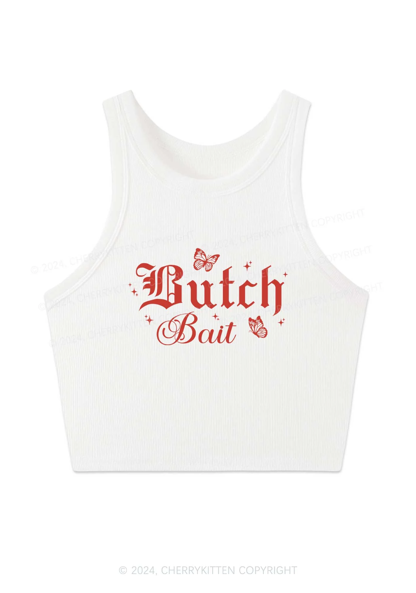 Butch Bait Y2K Crop Tank Top Cherrykitten - Image 3
