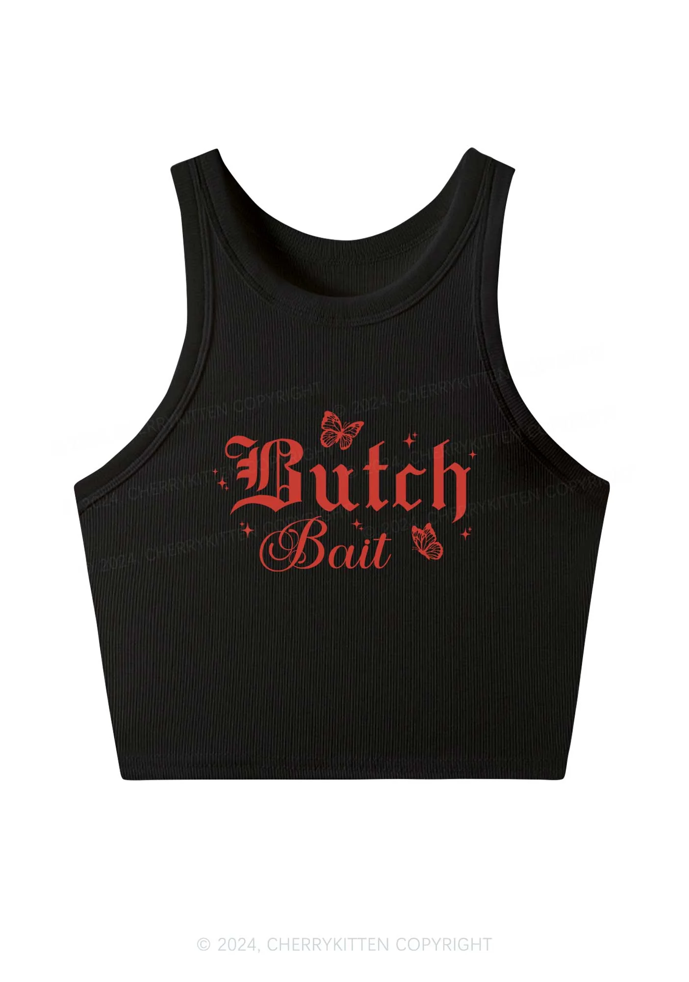 Butch Bait Y2K Crop Tank Top Cherrykitten - Image 4