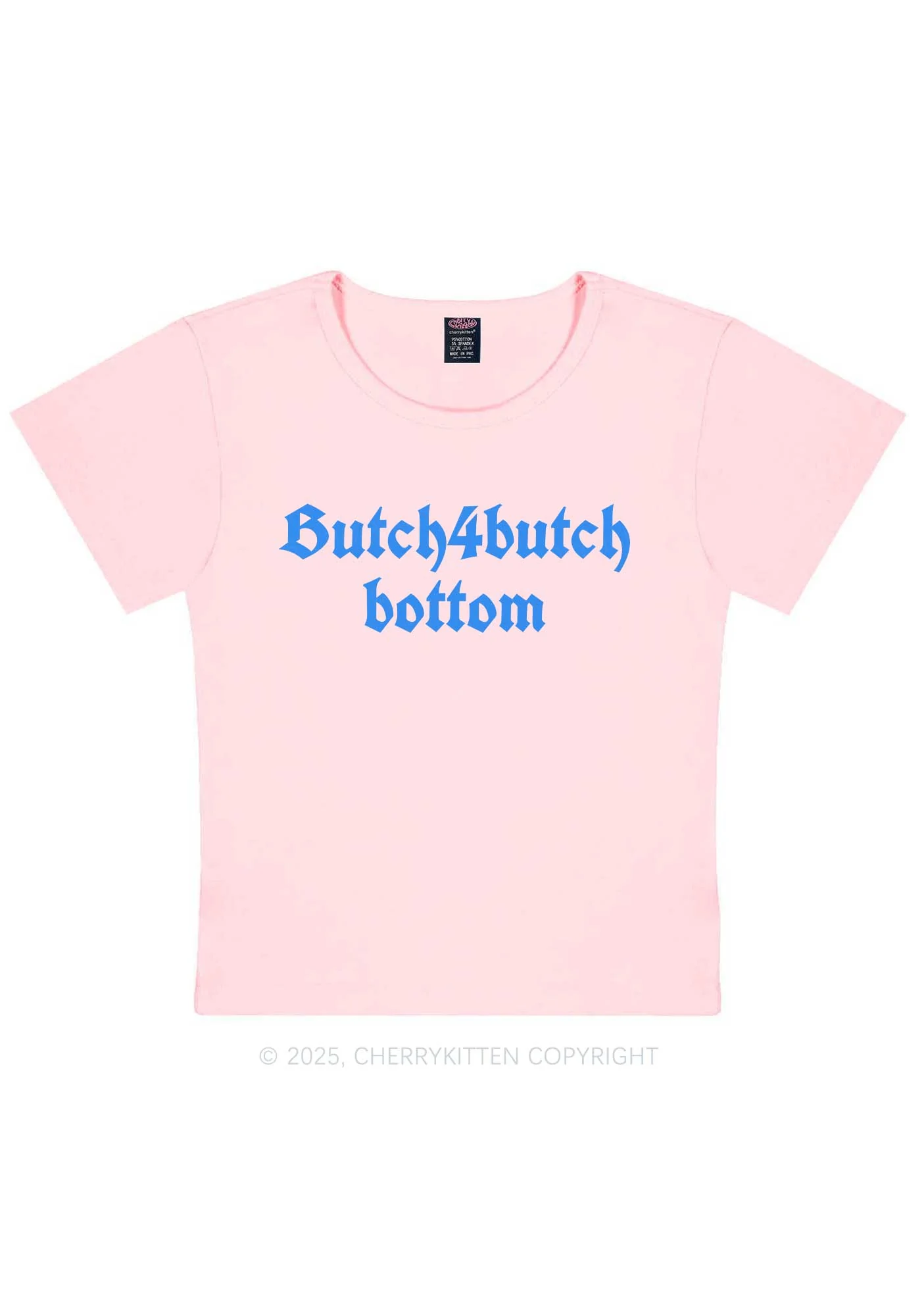 Butch Bottom Pride Y2K Baby Tee Cherrykitten - Image 12