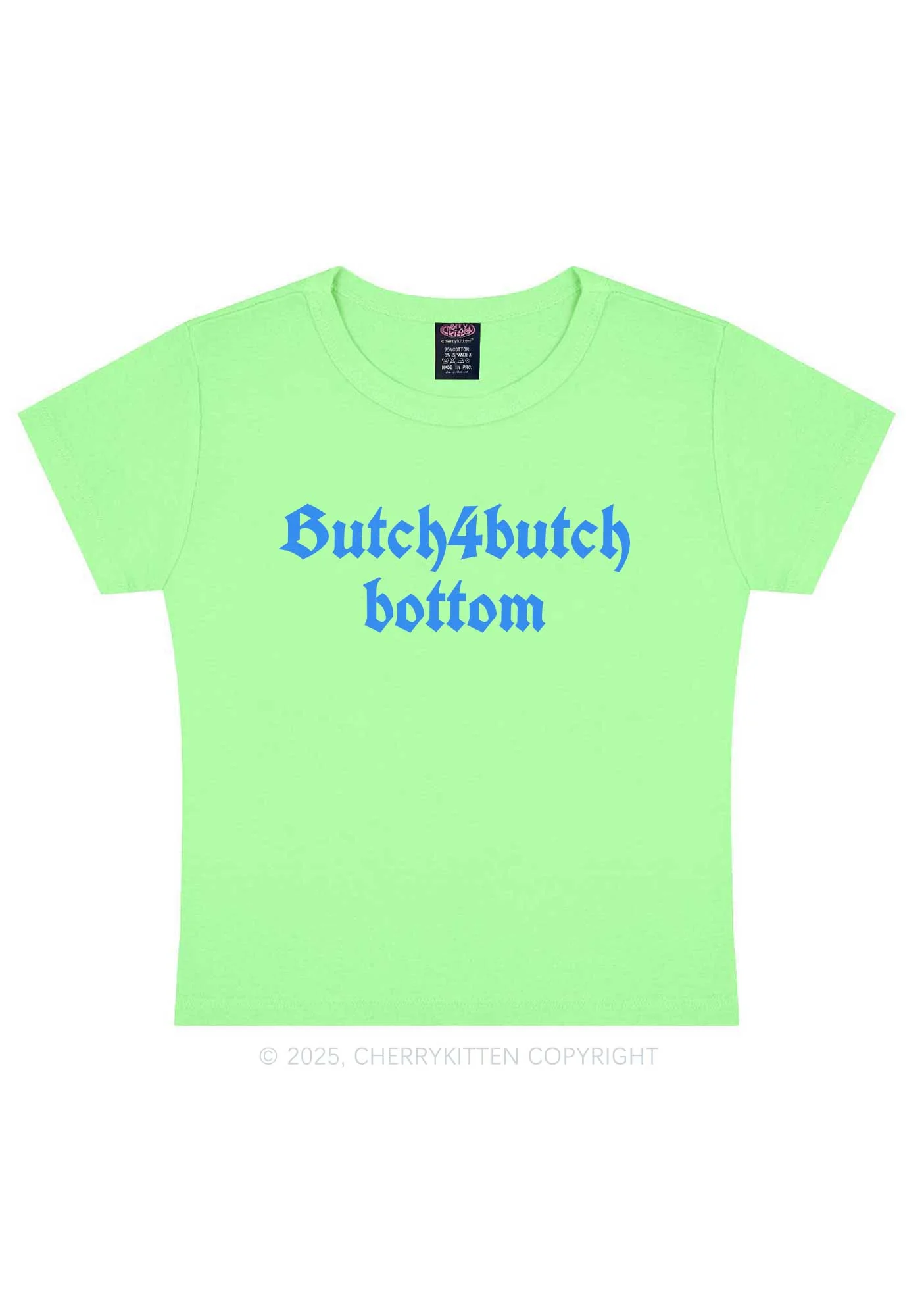 Butch Bottom Pride Y2K Baby Tee Cherrykitten - Image 13