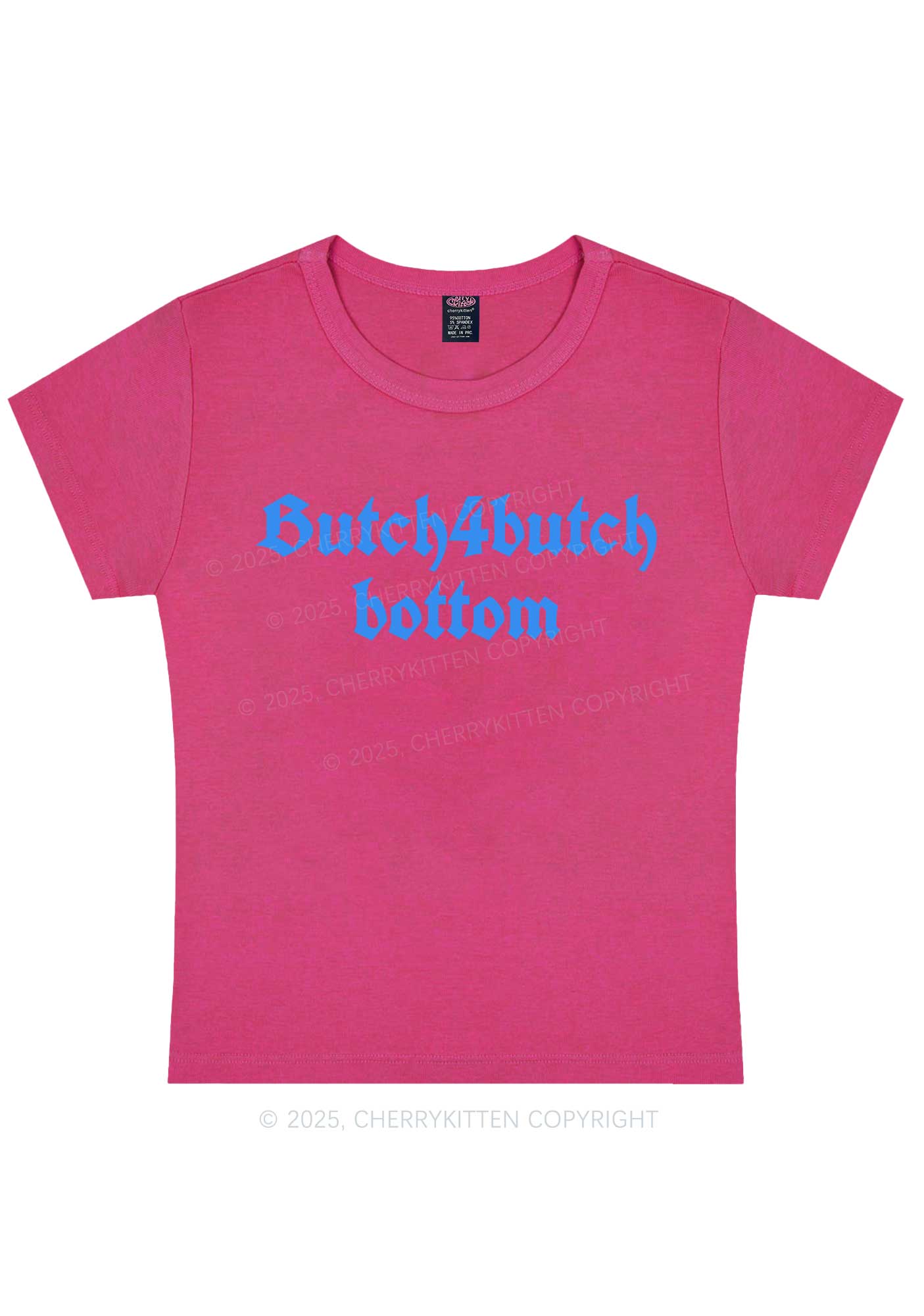 Butch Bottom Pride Y2K Baby Tee Cherrykitten - Image 8