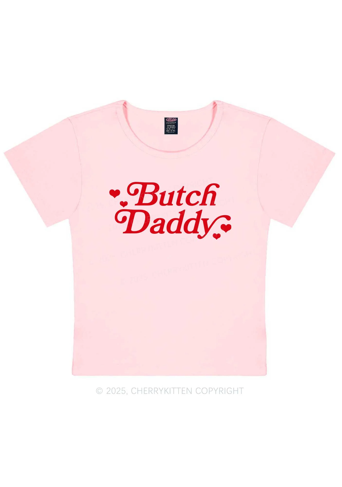 Butch Daddy Y2K Baby Tee Cherrykitten - Image 12