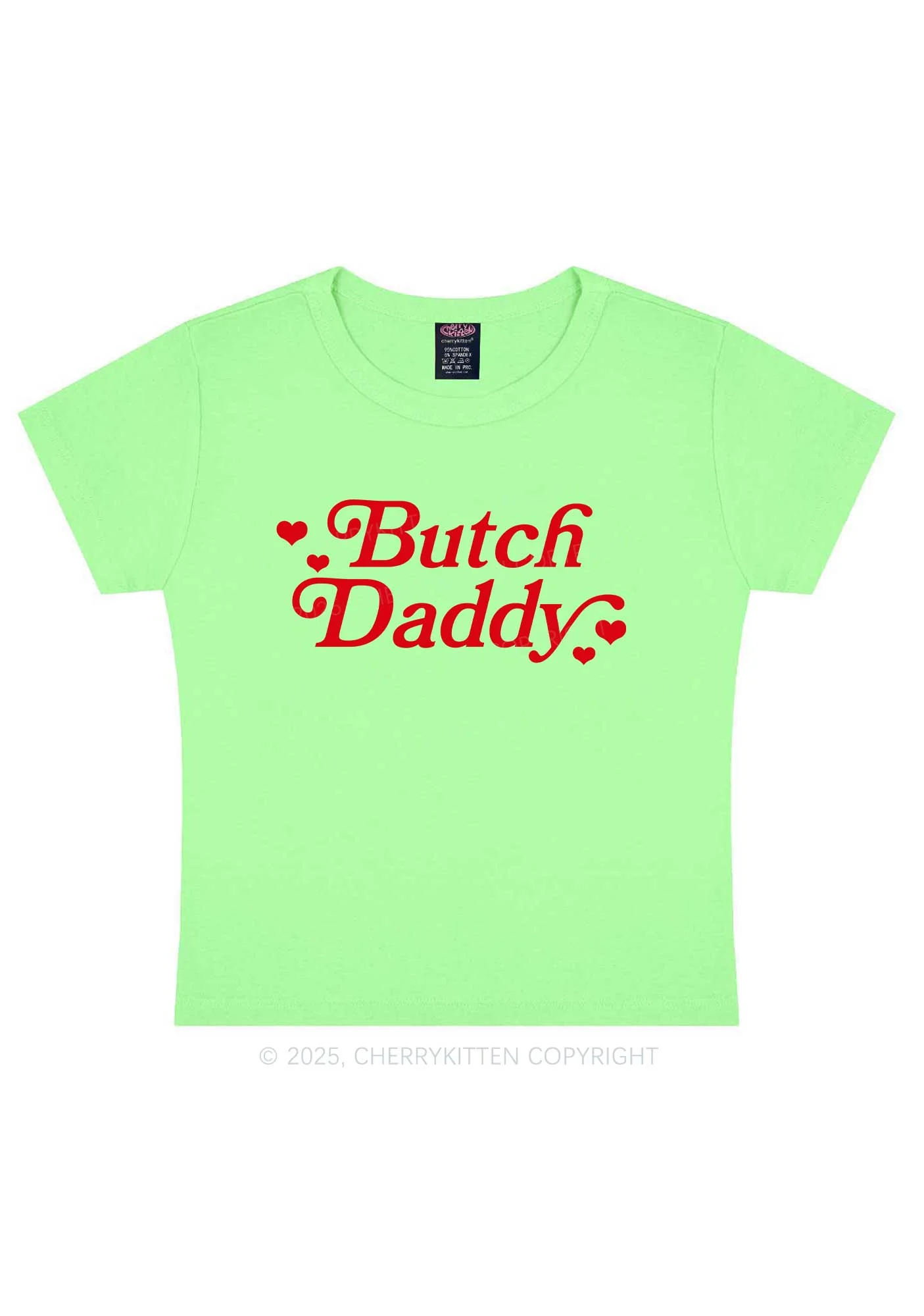 Butch Daddy Y2K Baby Tee Cherrykitten - Image 13