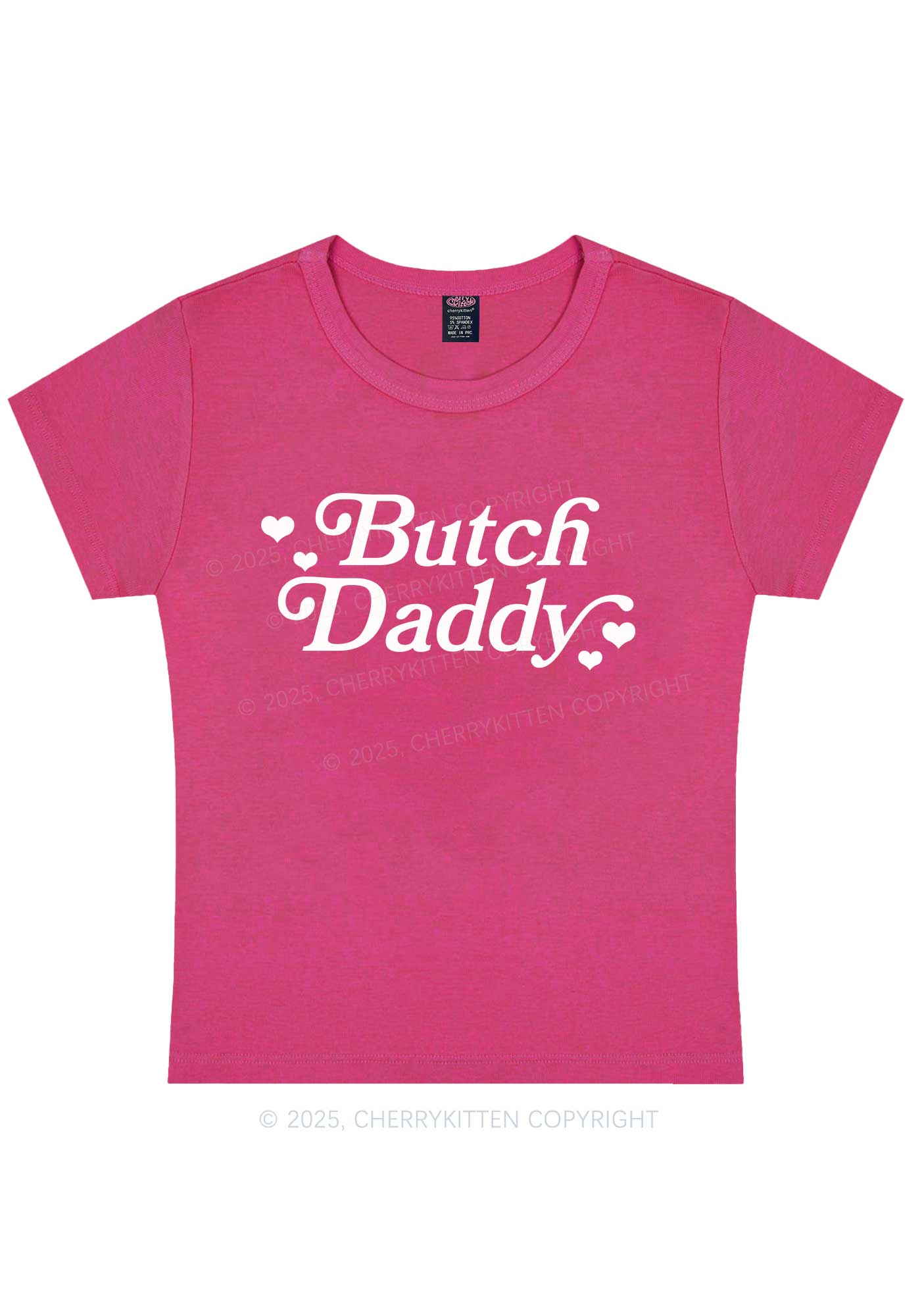 Butch Daddy Y2K Baby Tee Cherrykitten - Image 5