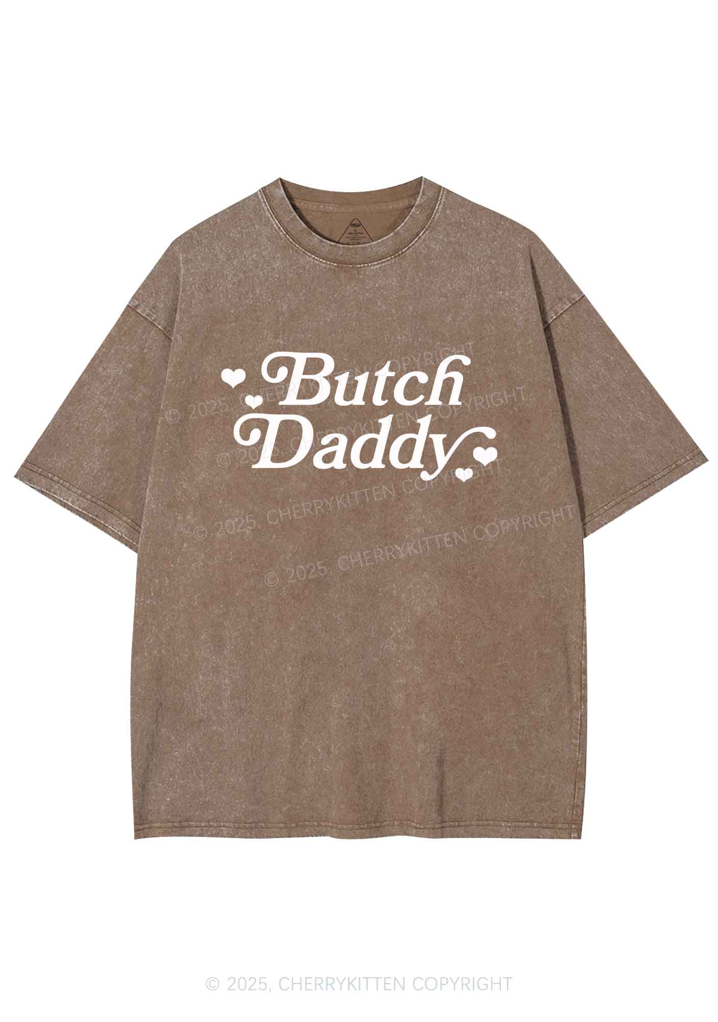 Butch Daddy Y2K Shirts Washed Tee Cherrykitten - Image 7