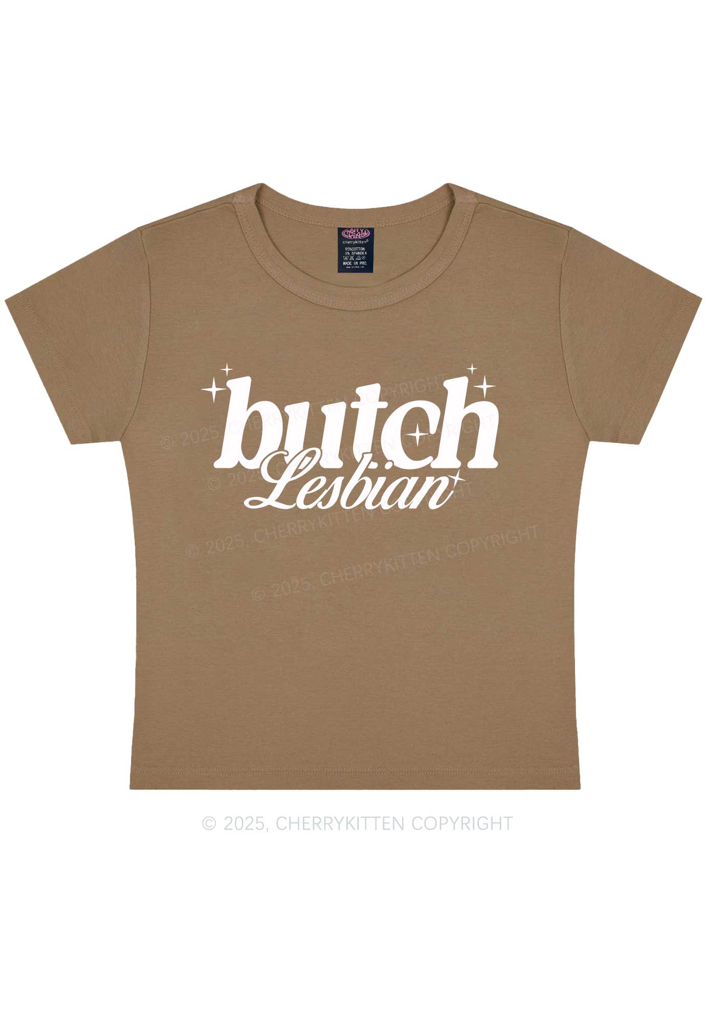 Butch Lesbian Y2K Baby Tee Cherrykitten - Image 10