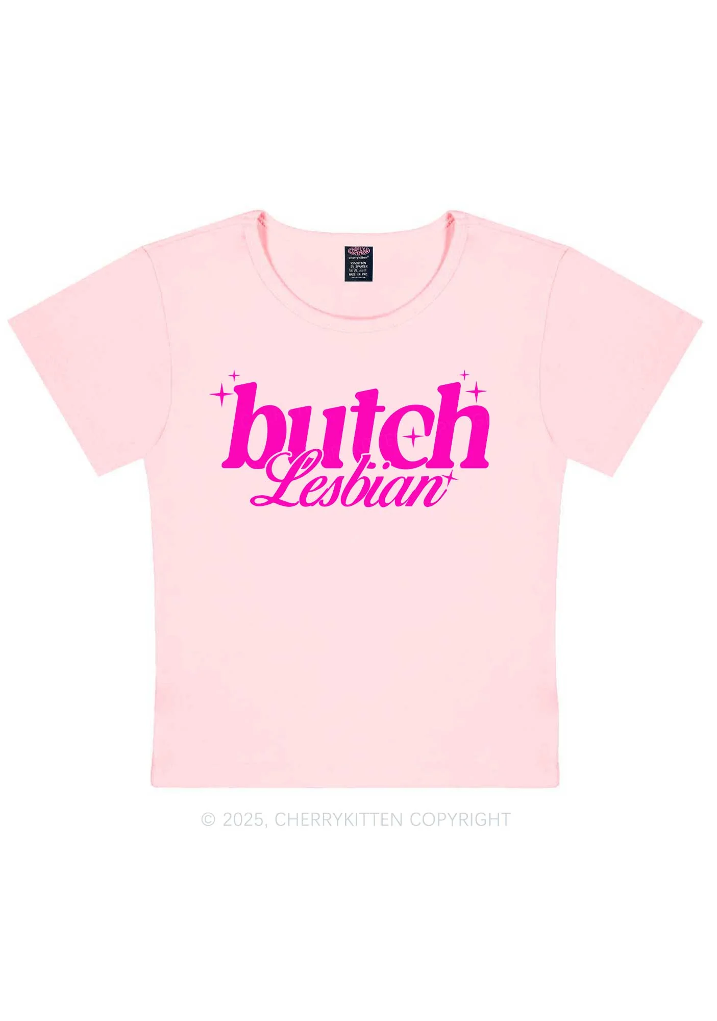 Butch Lesbian Y2K Baby Tee Cherrykitten - Image 12