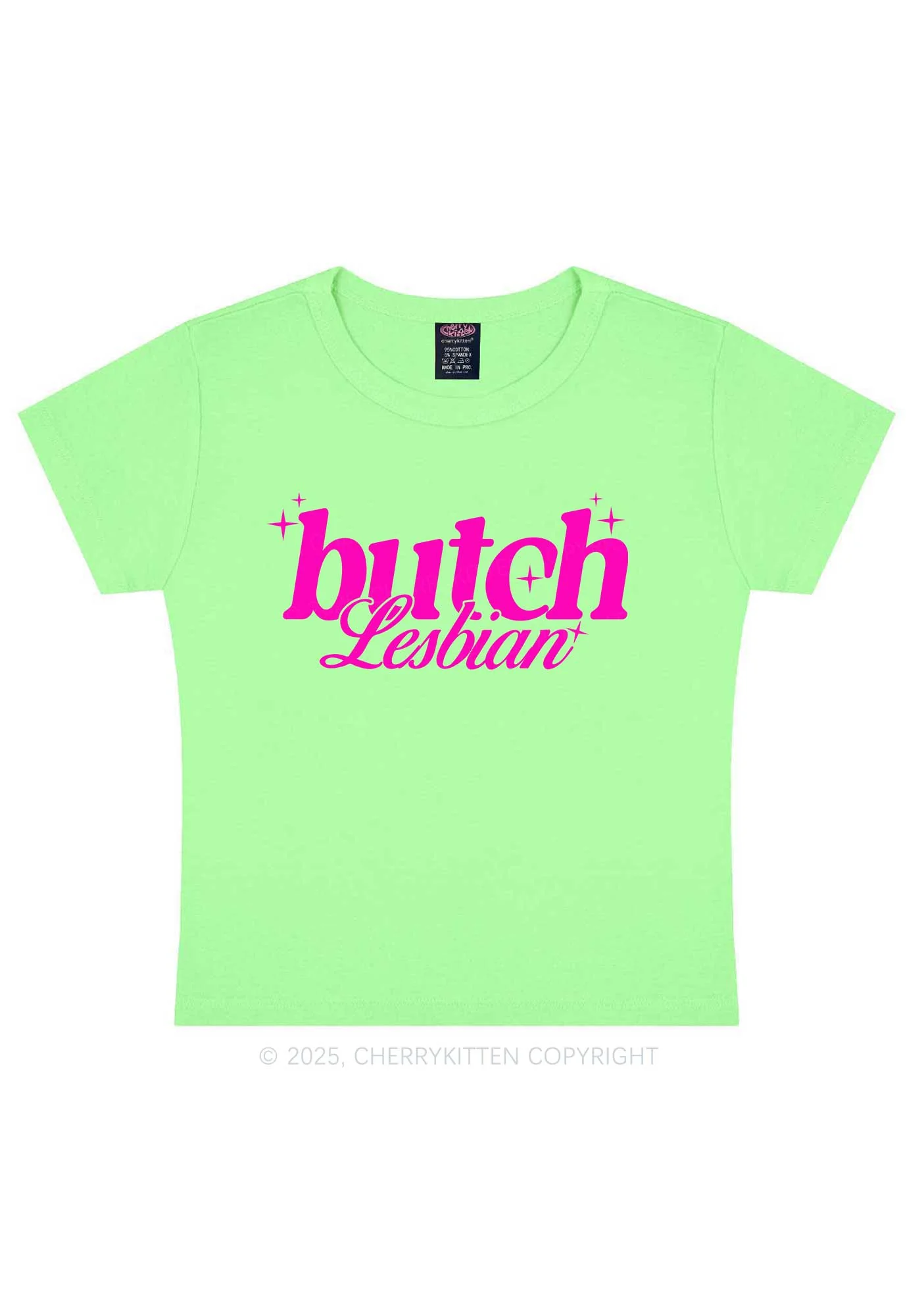 Butch Lesbian Y2K Baby Tee Cherrykitten - Image 13