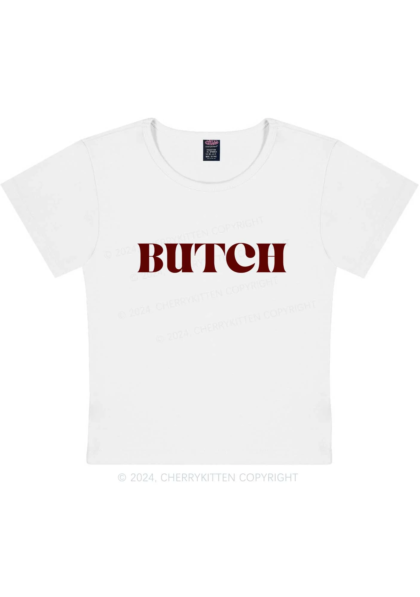 Butch Y2K Baby Tee Cherrykitten - Image 5