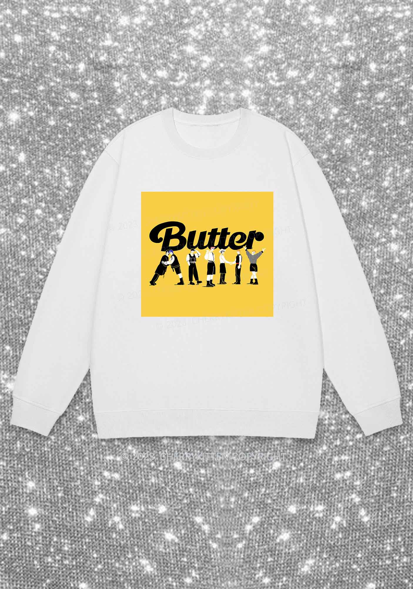 Butter Bangtan Boys Kpop Y2K Sweatshirt Cherrykitten - Image 3