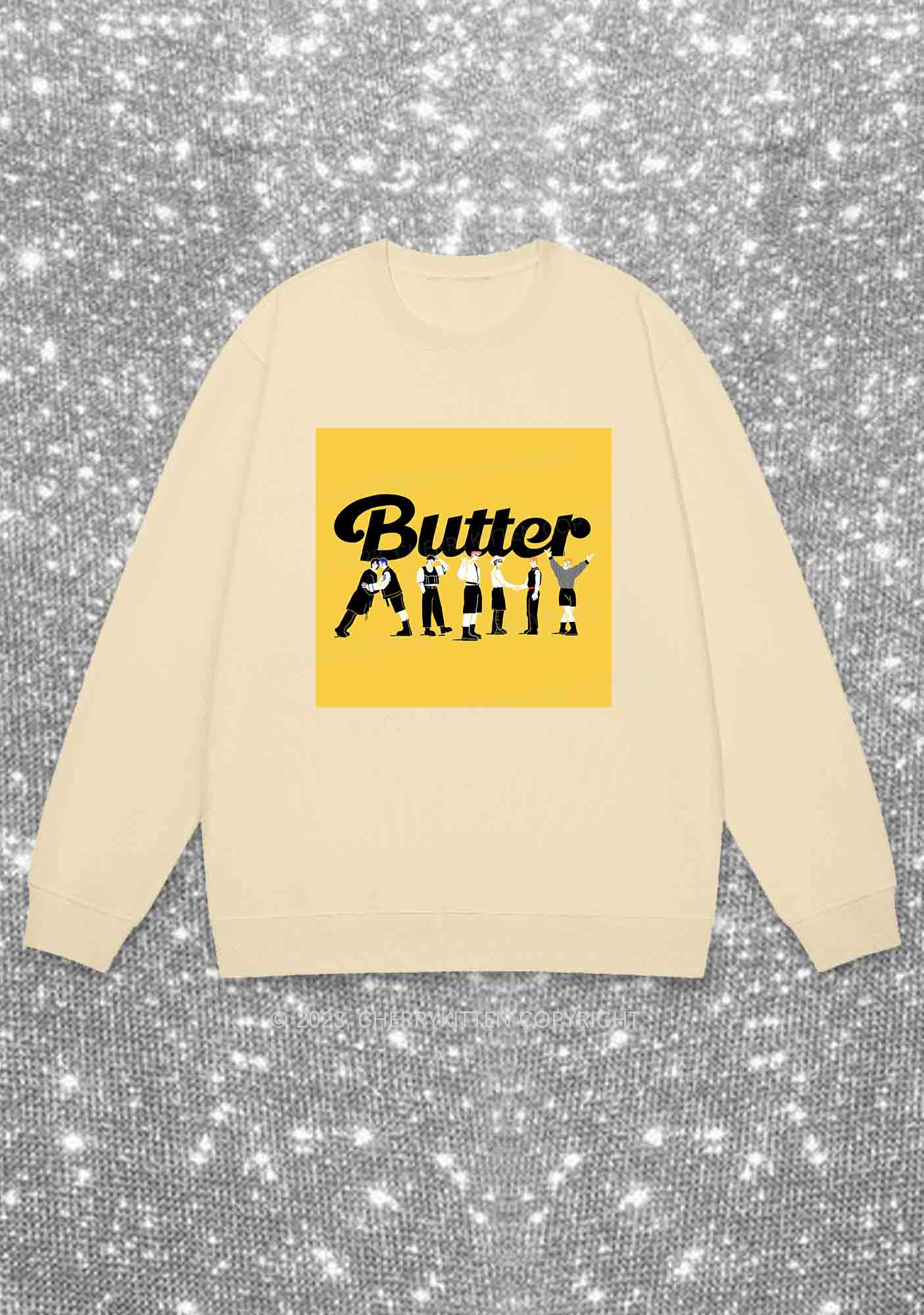 Butter Bangtan Boys Kpop Y2K Sweatshirt Cherrykitten - Image 4