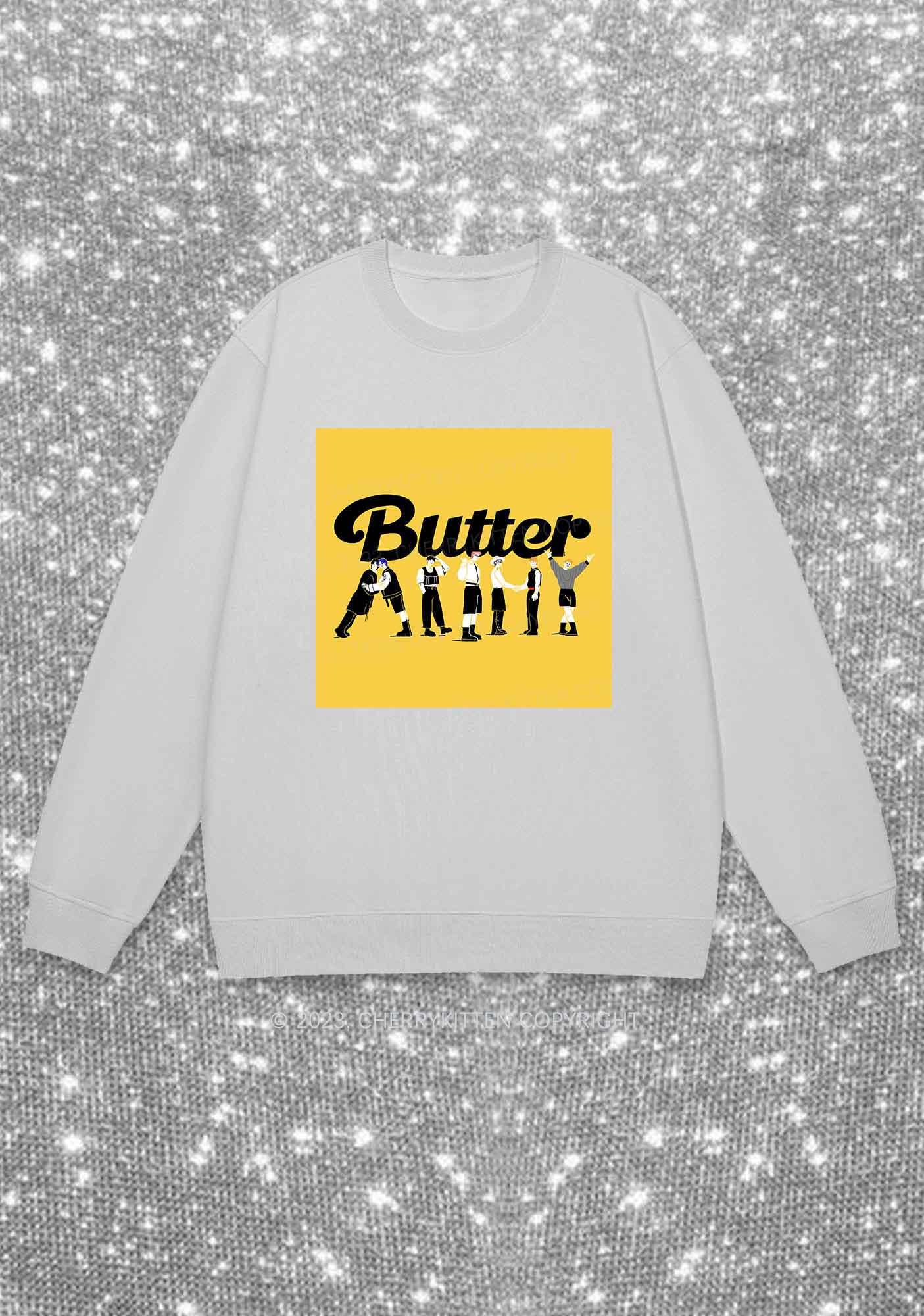 Butter Bangtan Boys Kpop Y2K Sweatshirt Cherrykitten - Image 5