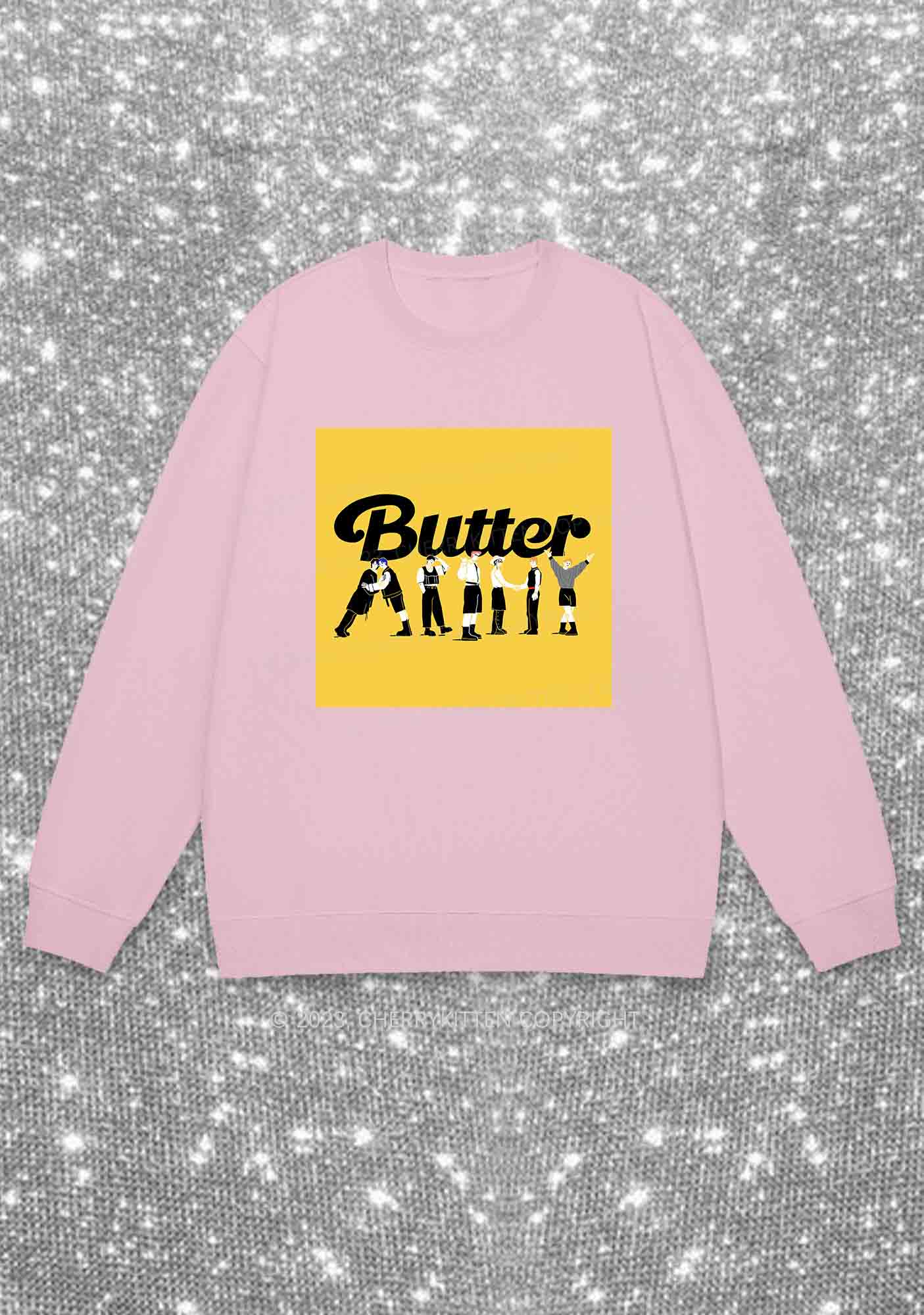 Butter Bangtan Boys Kpop Y2K Sweatshirt Cherrykitten - Image 6