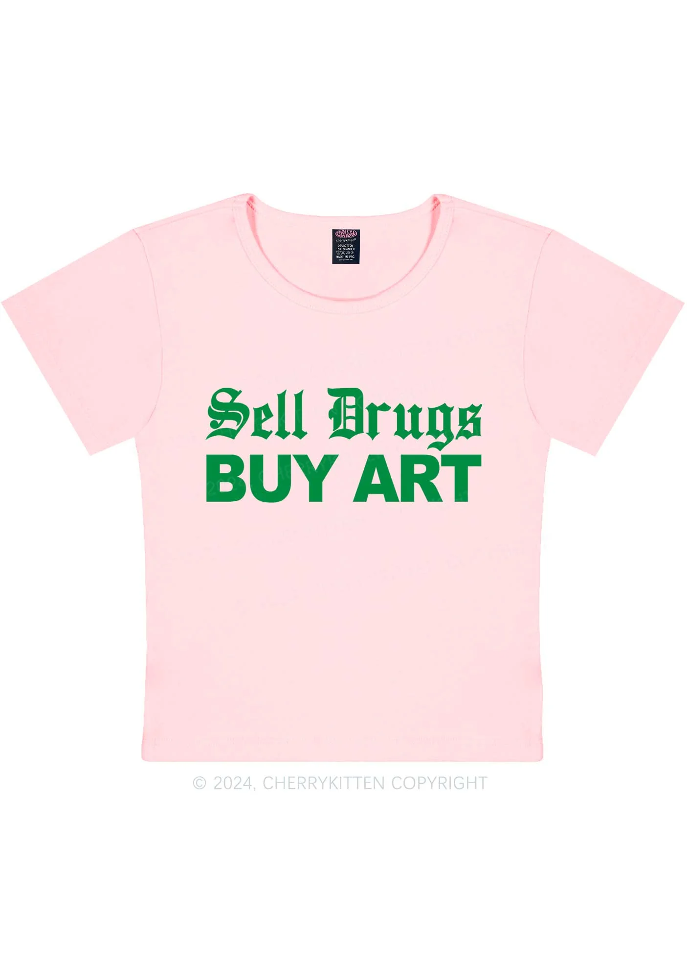 Buy Art Y2K Baby Tee Cherrykitten - Image 11