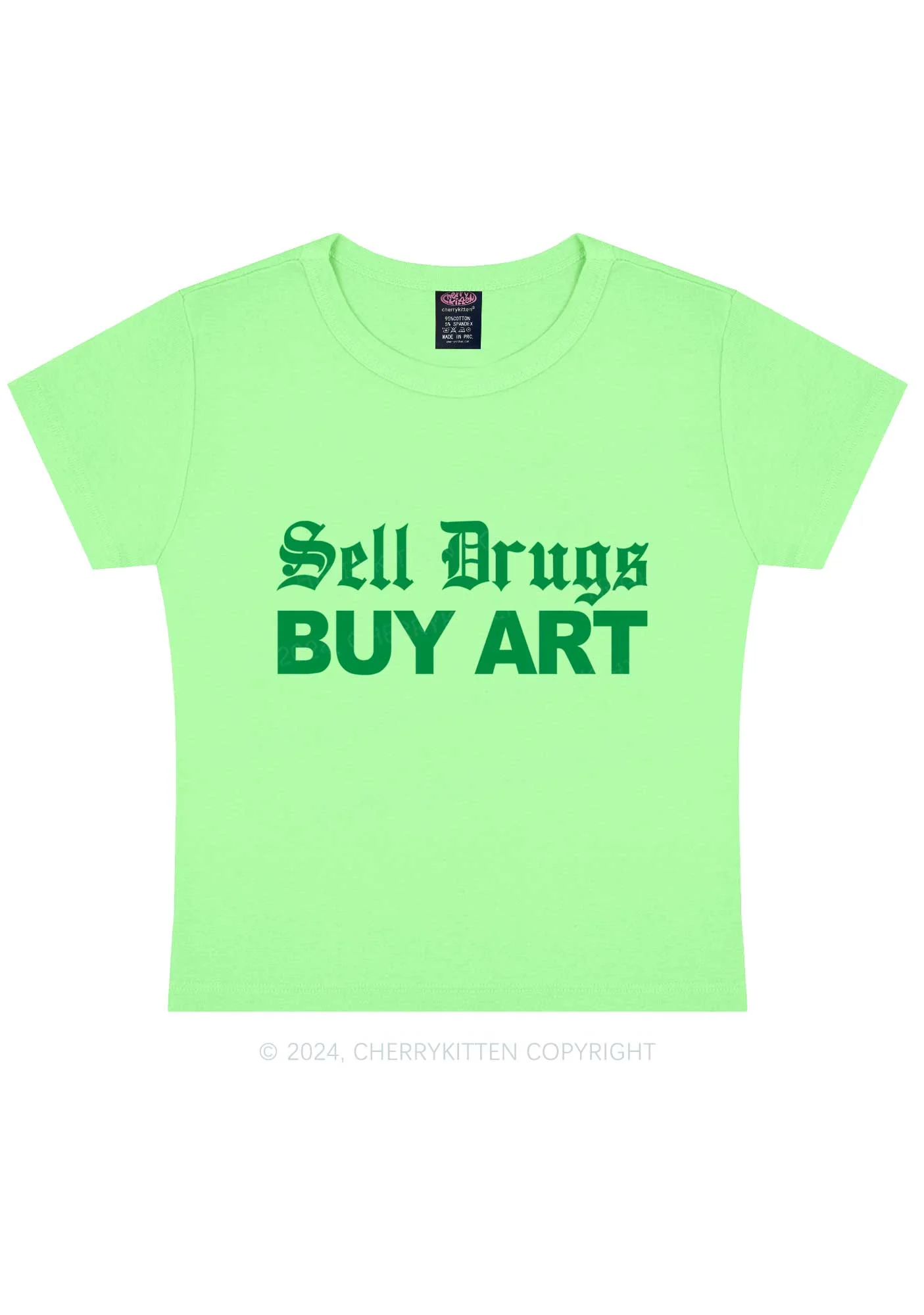 Buy Art Y2K Baby Tee Cherrykitten - Image 12