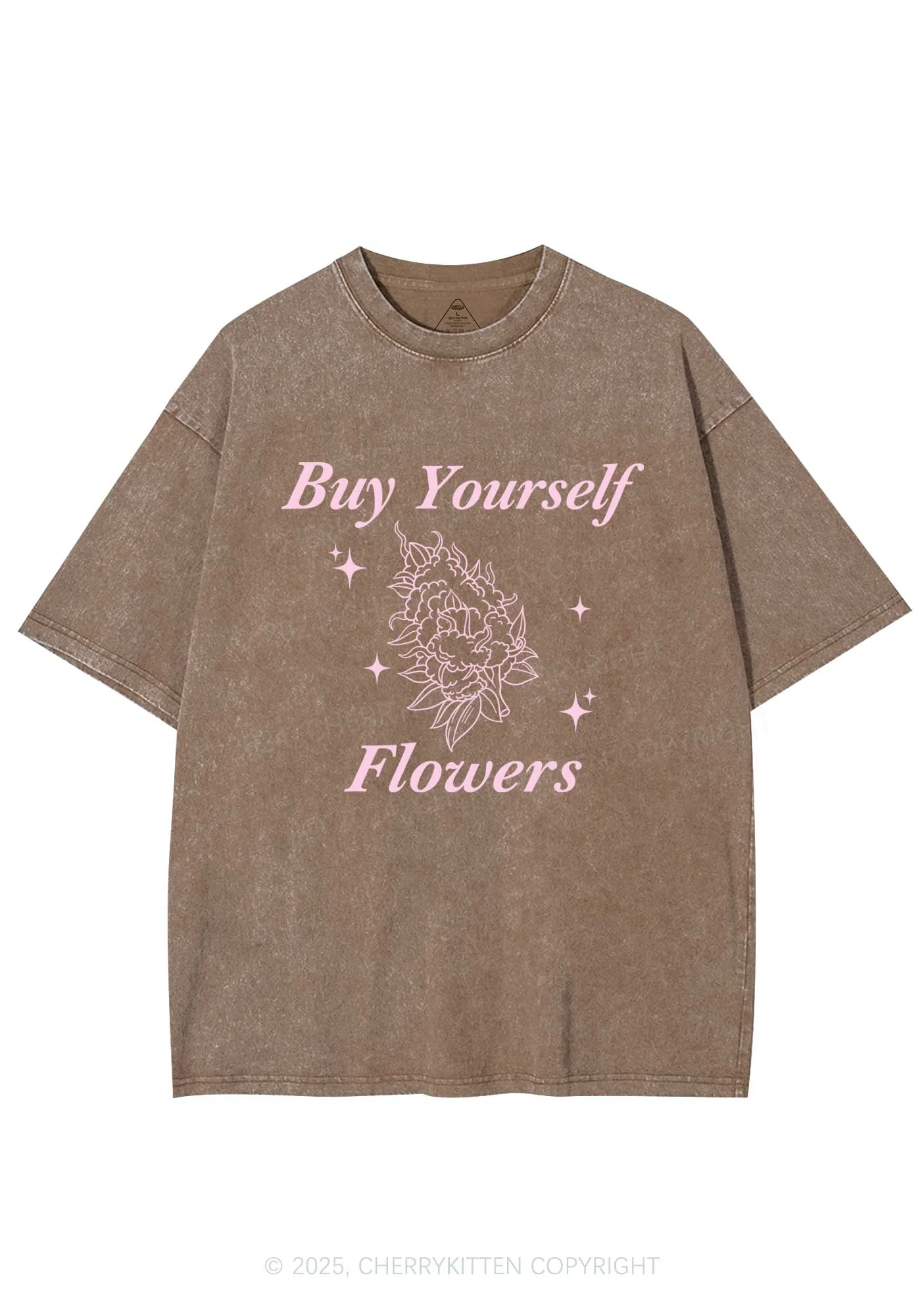 Buy Yourself Flowers Y2K Washed Tee Cherrykitten - Image 7