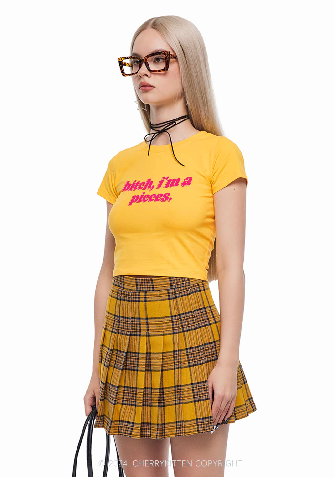 Bxtch I'm A Custom Zodiac Y2K Baby Tee - Image 4