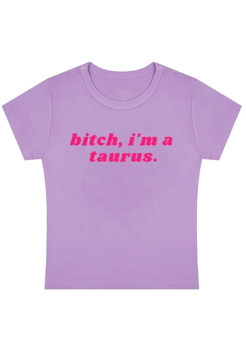 Bxtch I'm A Custom Zodiac Y2K Baby Tee - Image 8