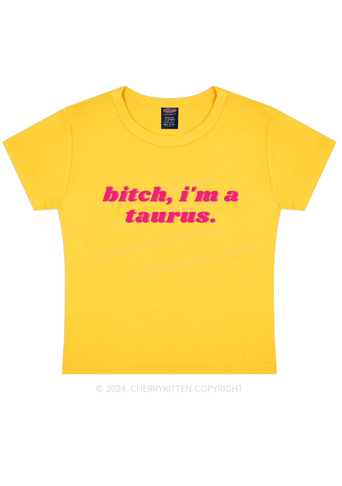 Bxtch I'm A Custom Zodiac Y2K Baby Tee - Image 9