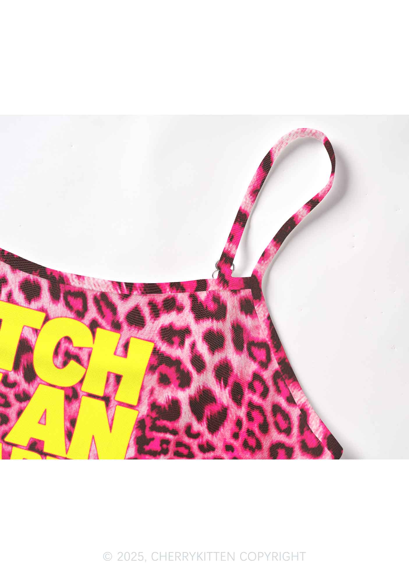 Bxtch I'm A Custom Zodiac Y2K Mesh Cami Tank Cherrykitten - Image 4