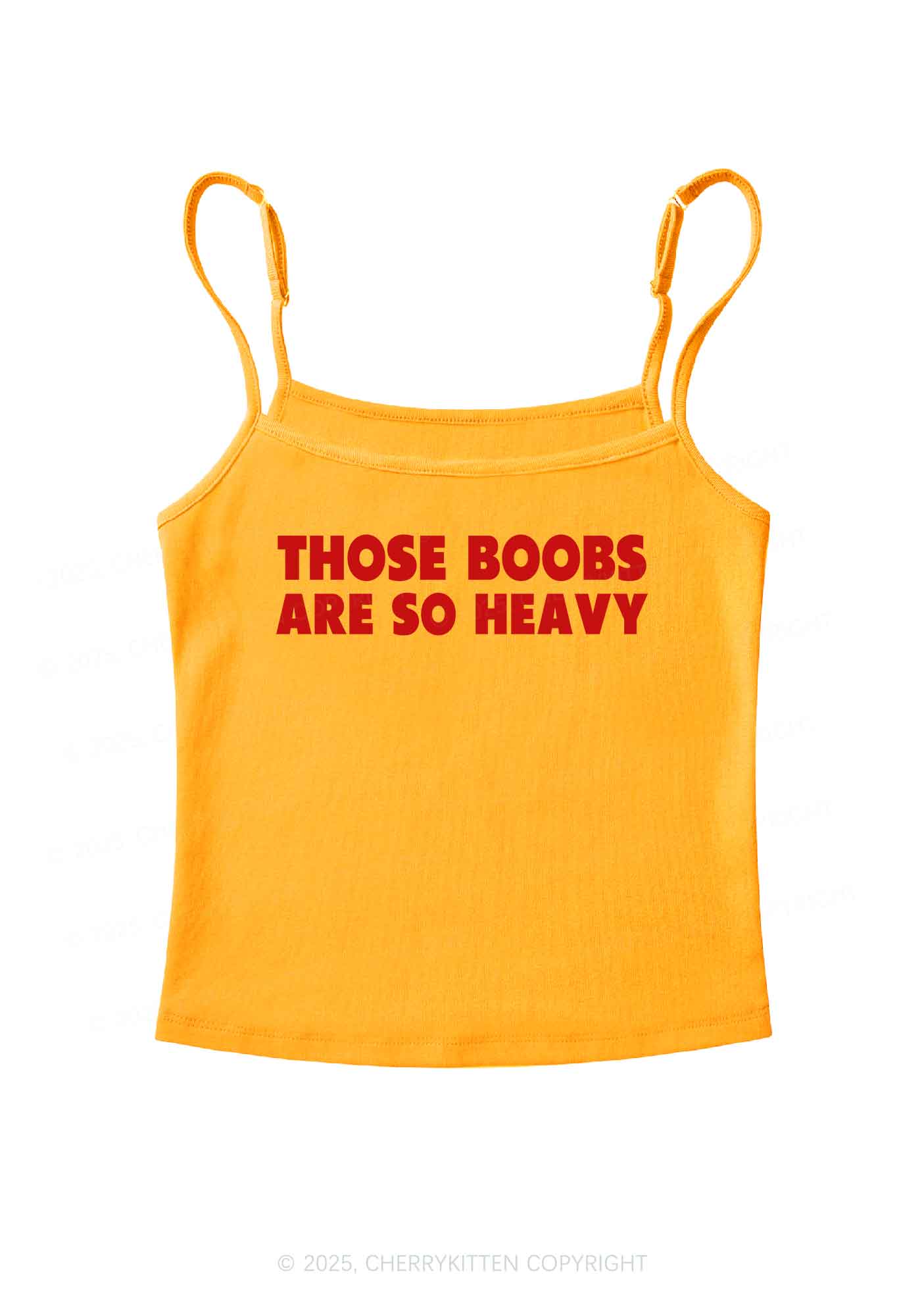 Bxxbs Are So Heavy Y2K Spaghetti Strap Cami Cherrykitten - Image 7