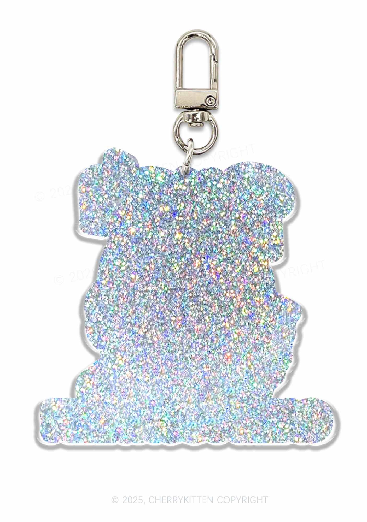 Bxxch Calm Yourself 1Pc Y2K Glitter Keychain Cherrykitten - Image 2
