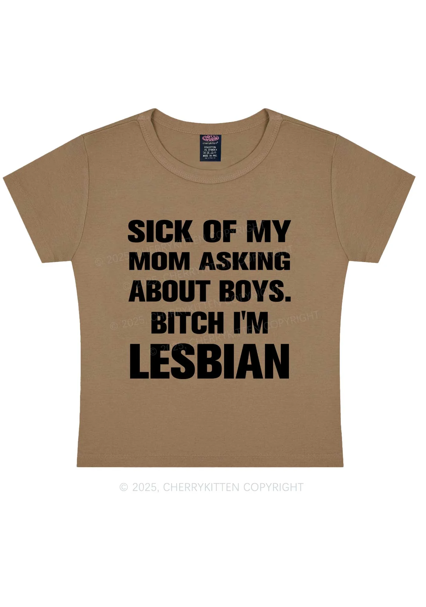 Bxxch Im Lesbian Pride Y2K Baby Tee Cherrykitten - Image 10