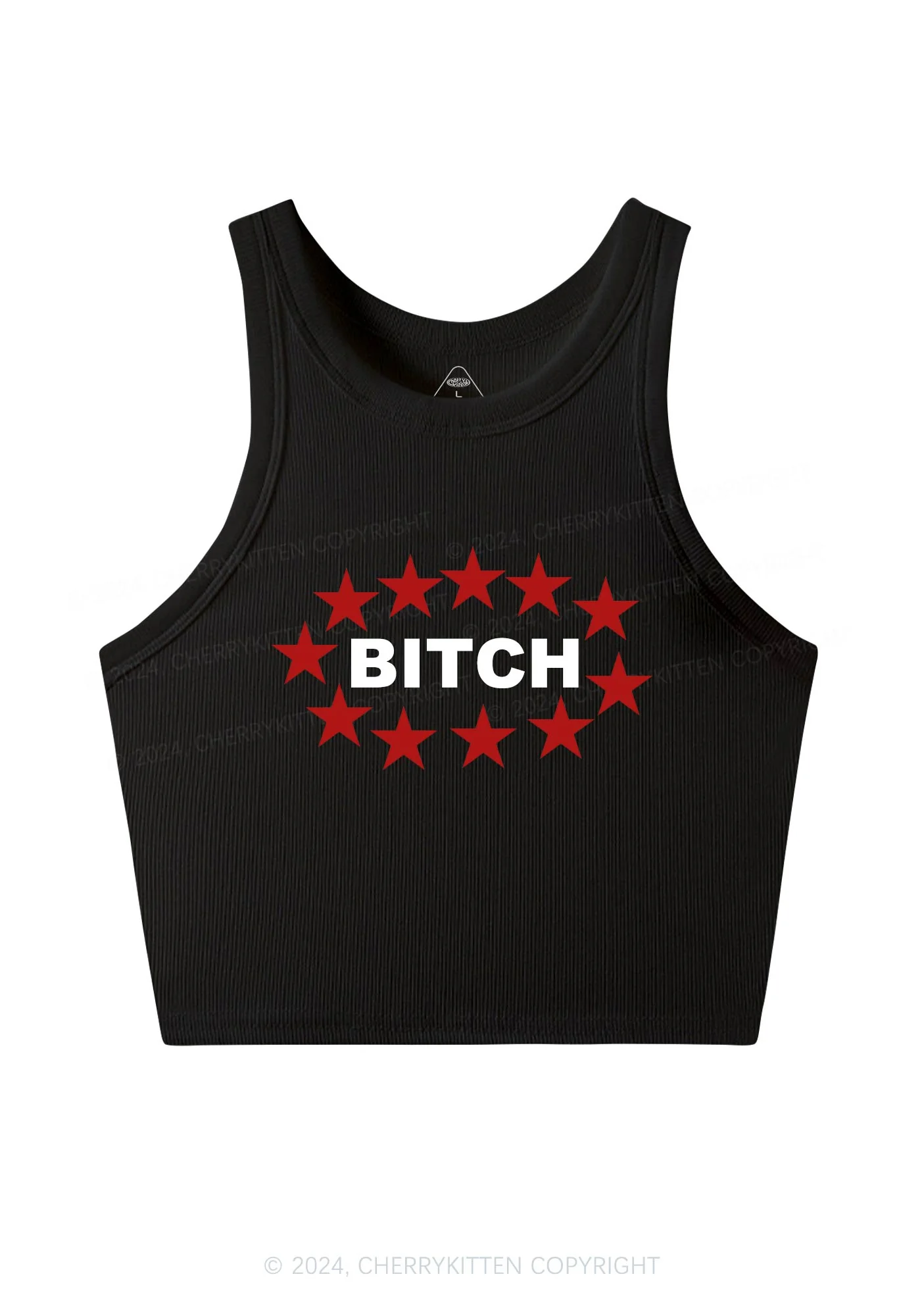 Bxxch Stars Y2K Crop Tank Top Cherrykitten - Image 3