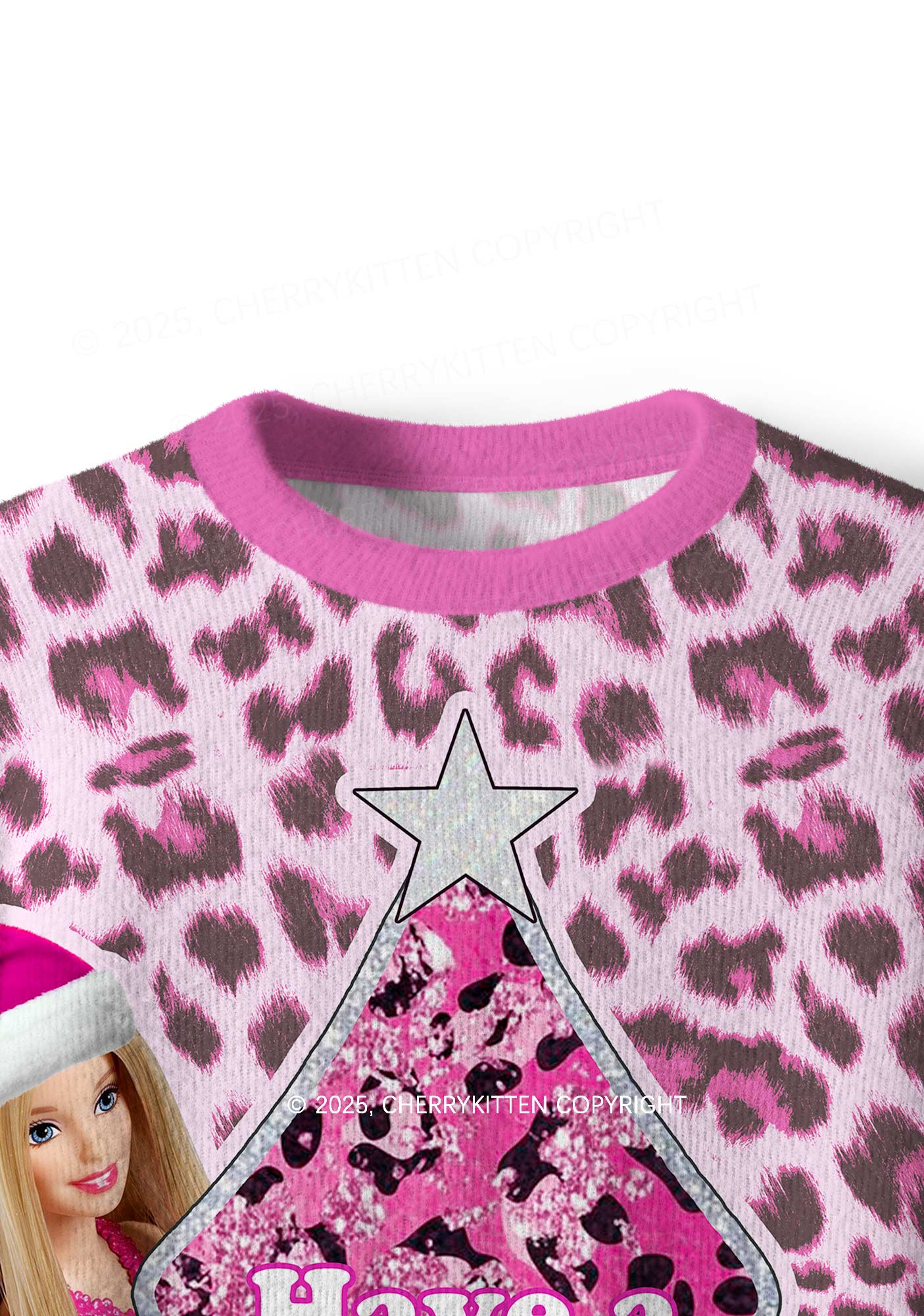Bxxchin Y2K Christmas Knit Sweatshirt Cherrykitten - Image 4
