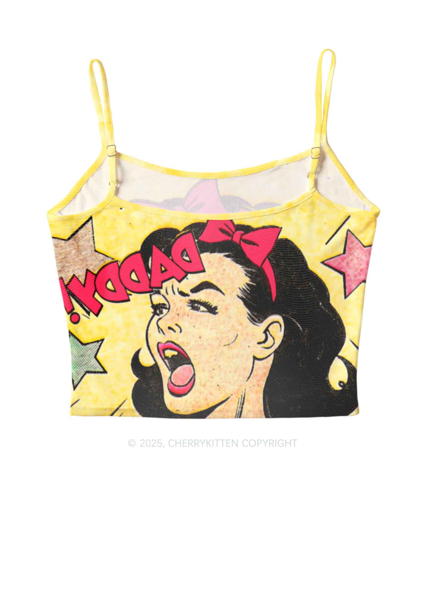 Call Daddy Y2K Mesh Cami Tank Cherrykitten - Image 2