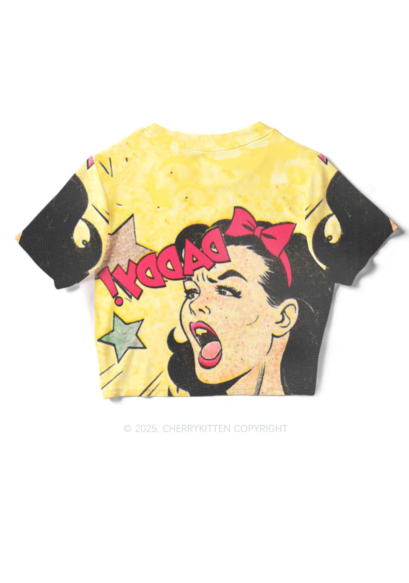 Call Daddy Y2K Mesh Crop Top Cherrykitten - Image 2