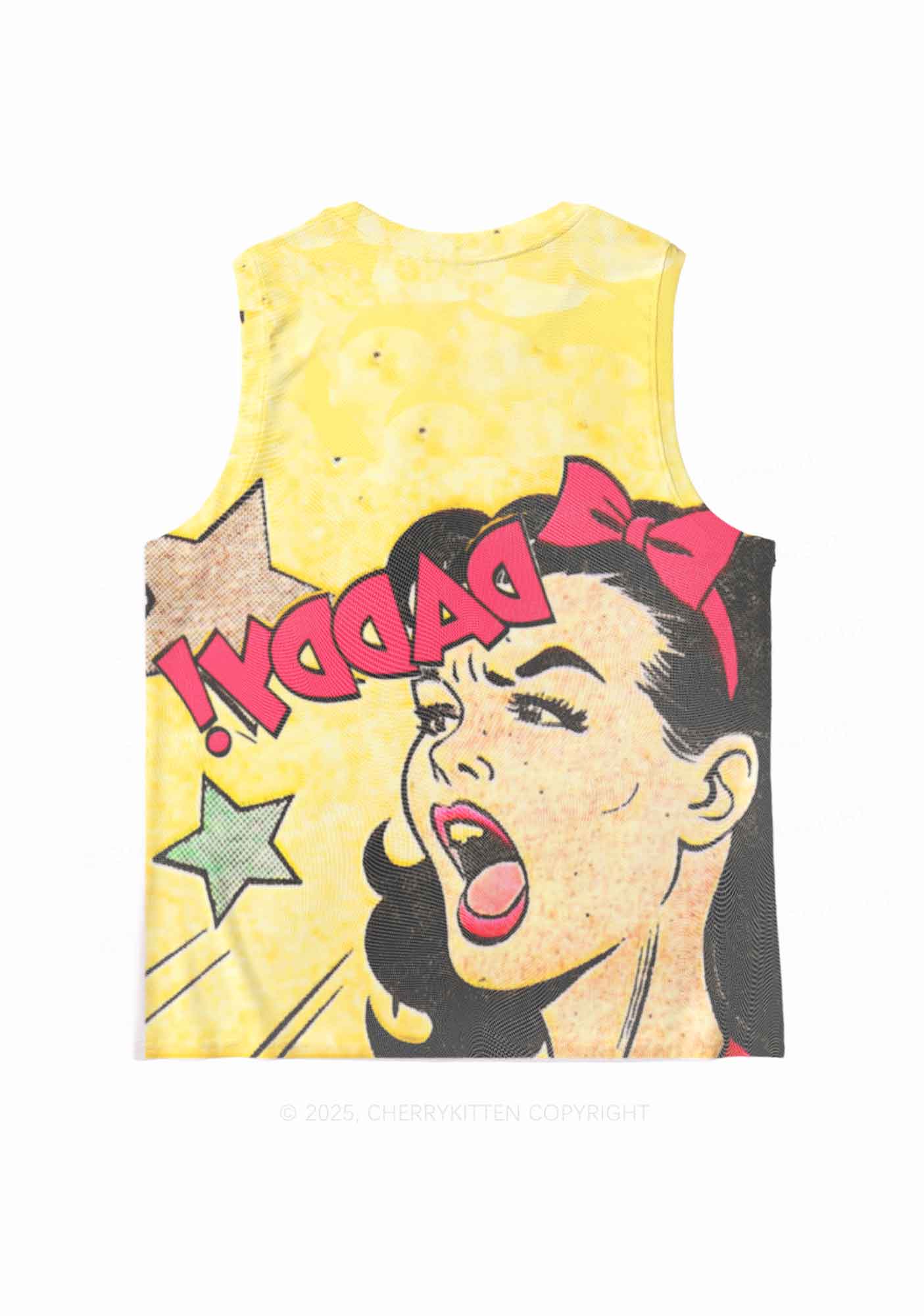 Call Daddy Y2K Mesh Muscle Tank Cherrykitten - Image 2