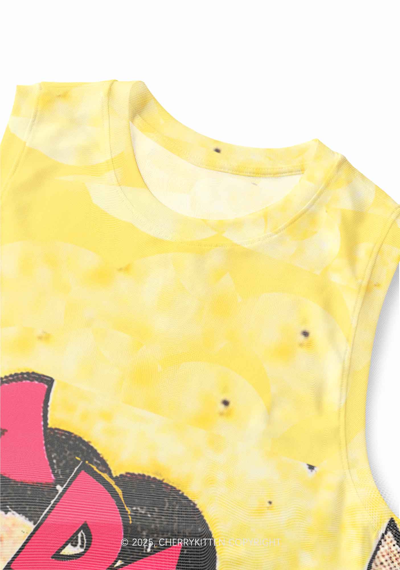 Call Daddy Y2K Mesh Muscle Tank Cherrykitten - Image 3