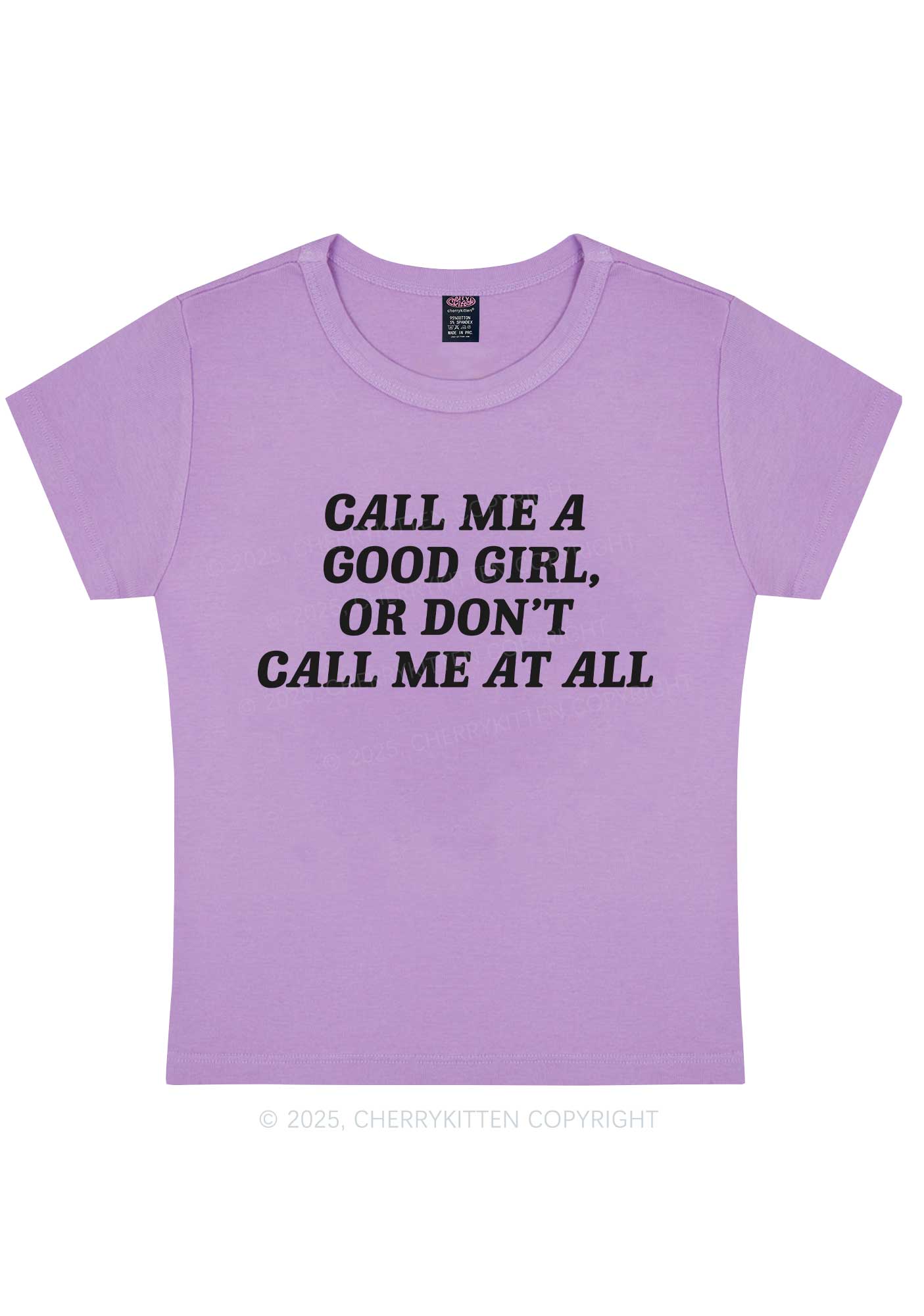Call Me Good Girl Y2K Baby Tee Cherrykitten - Image 8