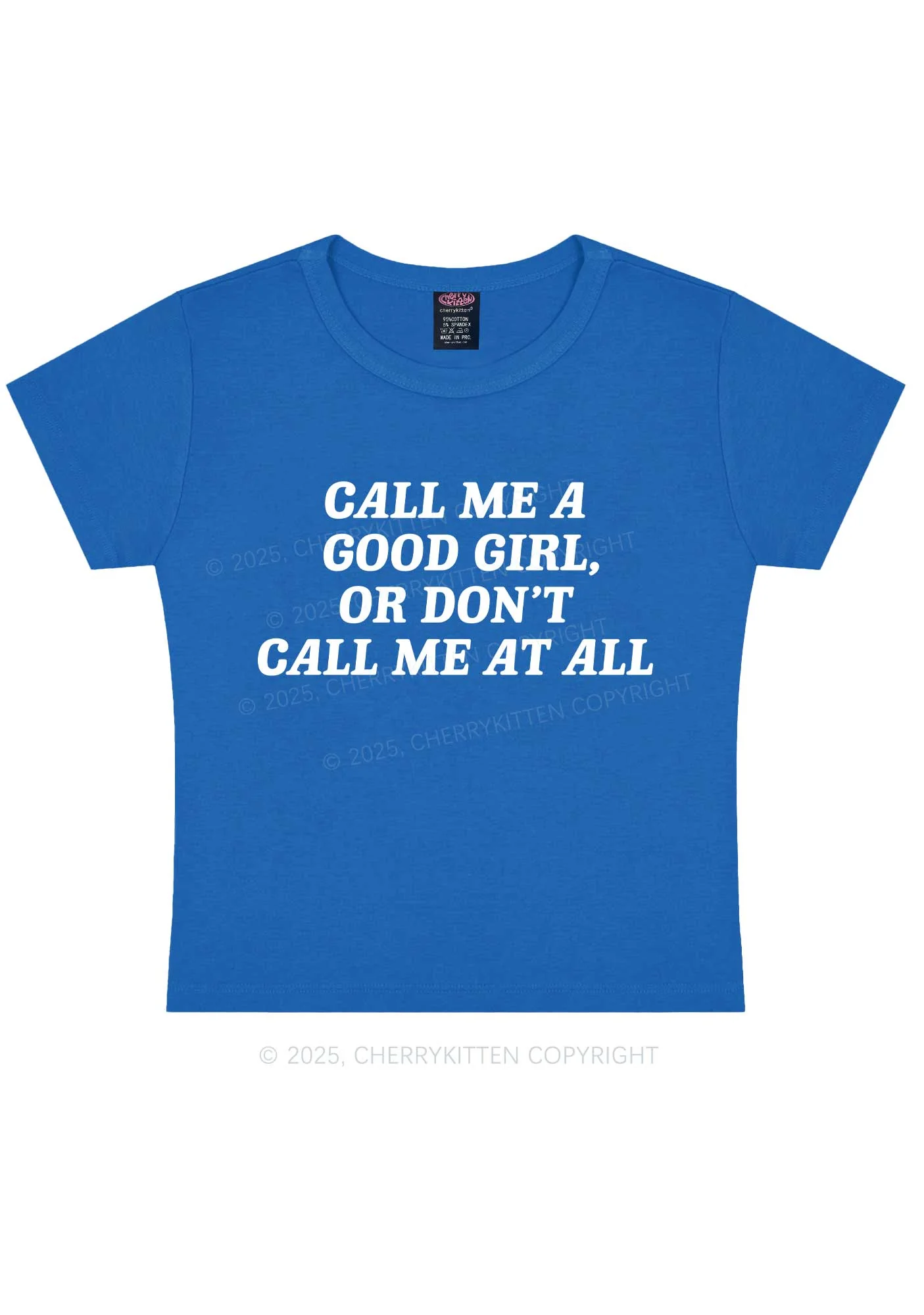 Call Me Good Girl Y2K Baby Tee Cherrykitten - Image 9