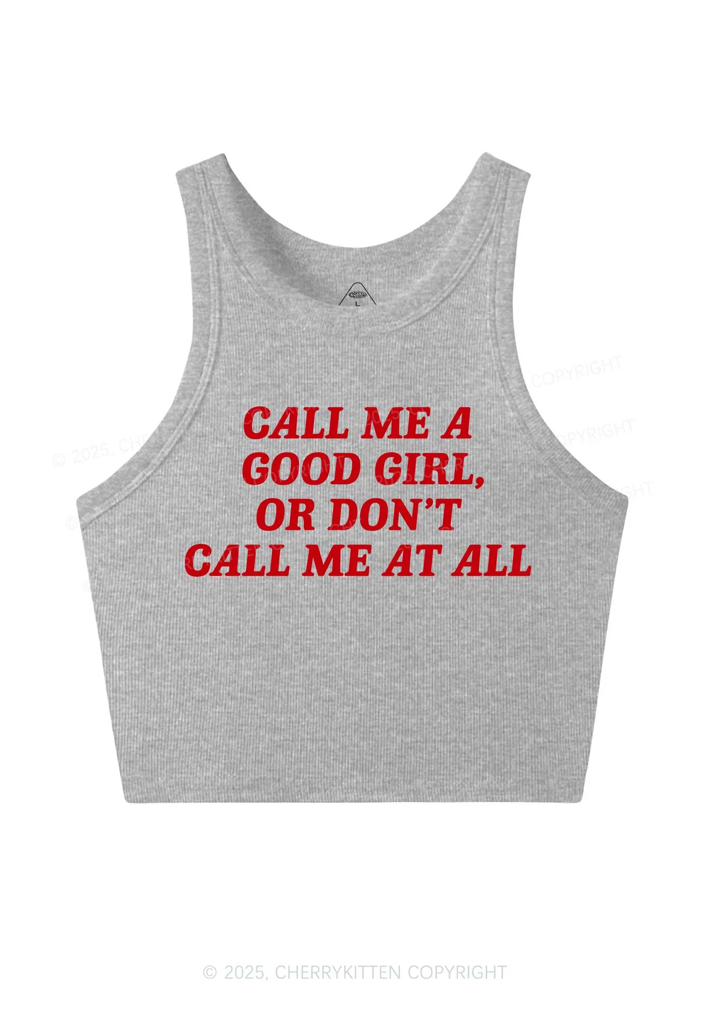 Call Me Good Girl Y2K Crop Tank Top Cherrykitten - Image 4