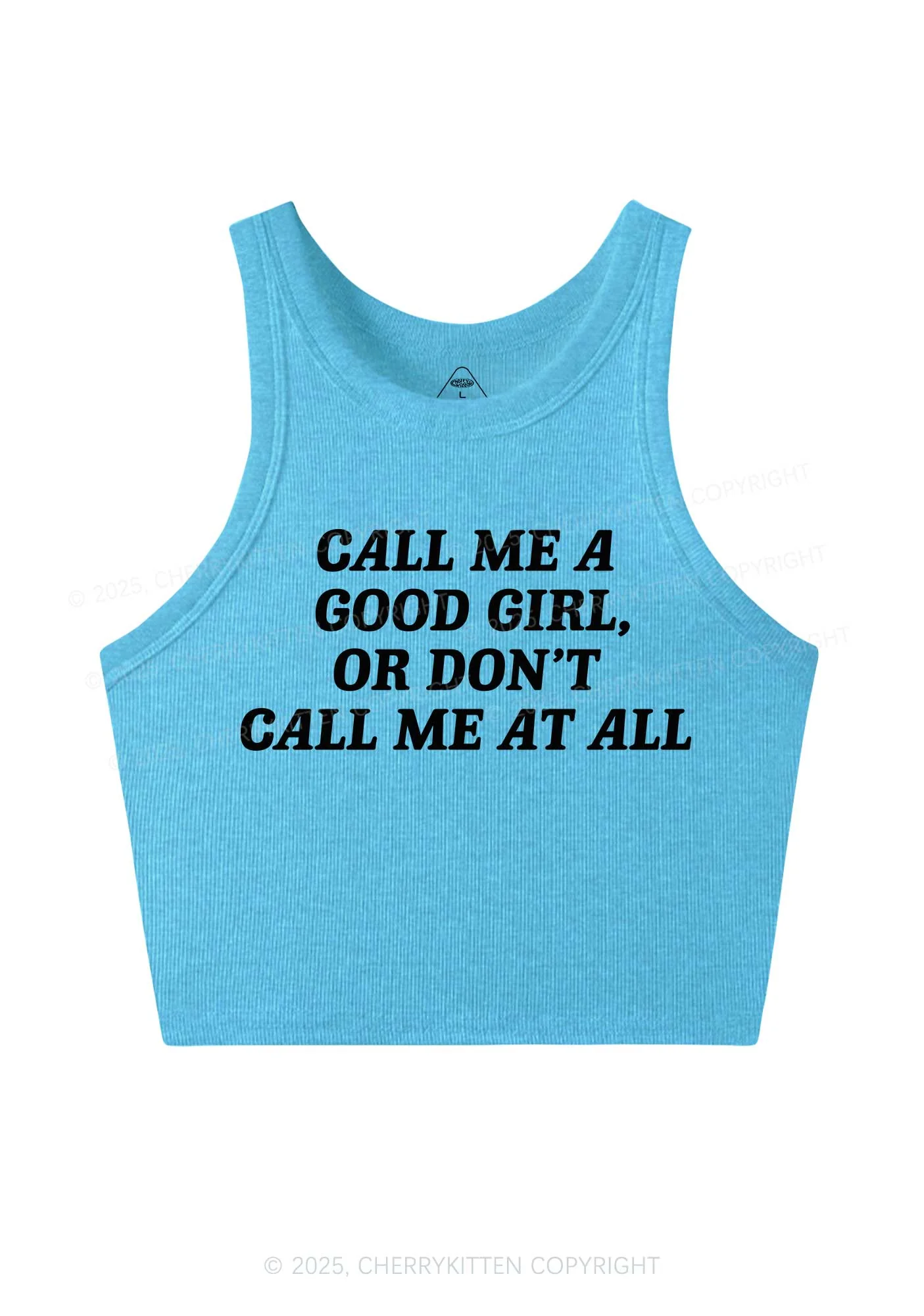Call Me Good Girl Y2K Crop Tank Top Cherrykitten - Image 5