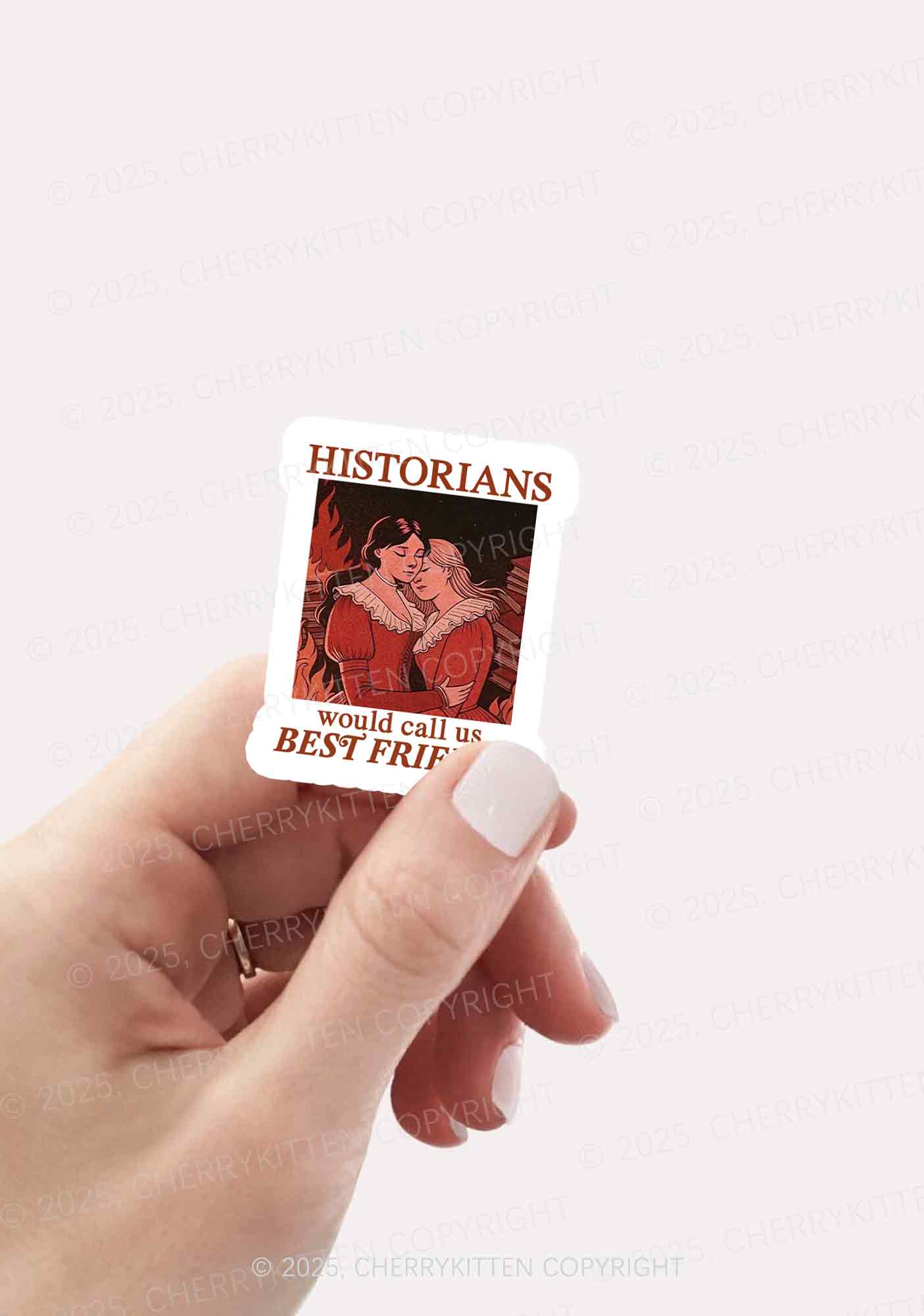 Call Us Best Friends Pride 1Pc Y2K Sticker Cherrykitten - Image 2