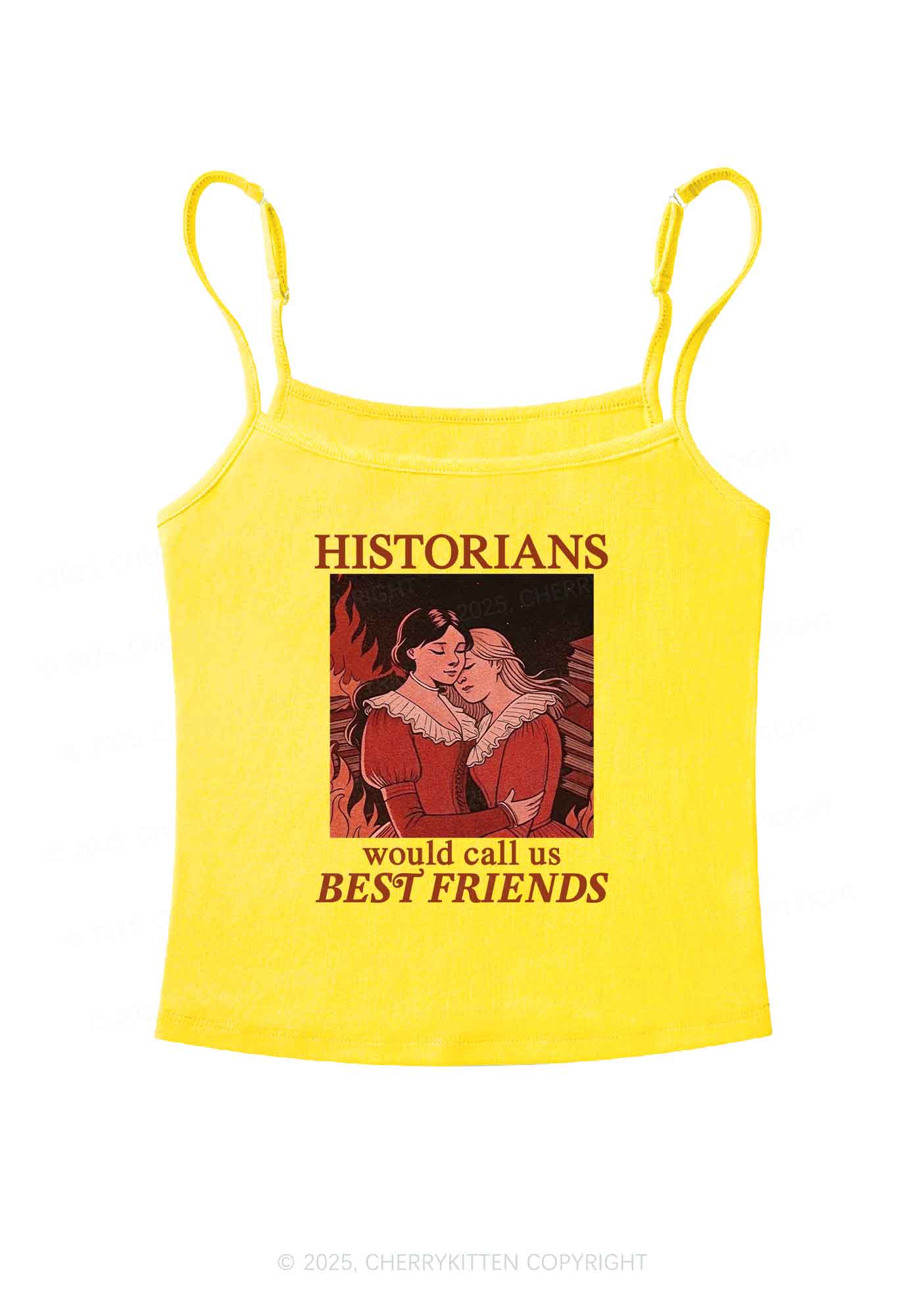 Call Us Best Friends Pride Y2K Spaghetti Strap Cami Cherrykitten - Image 5