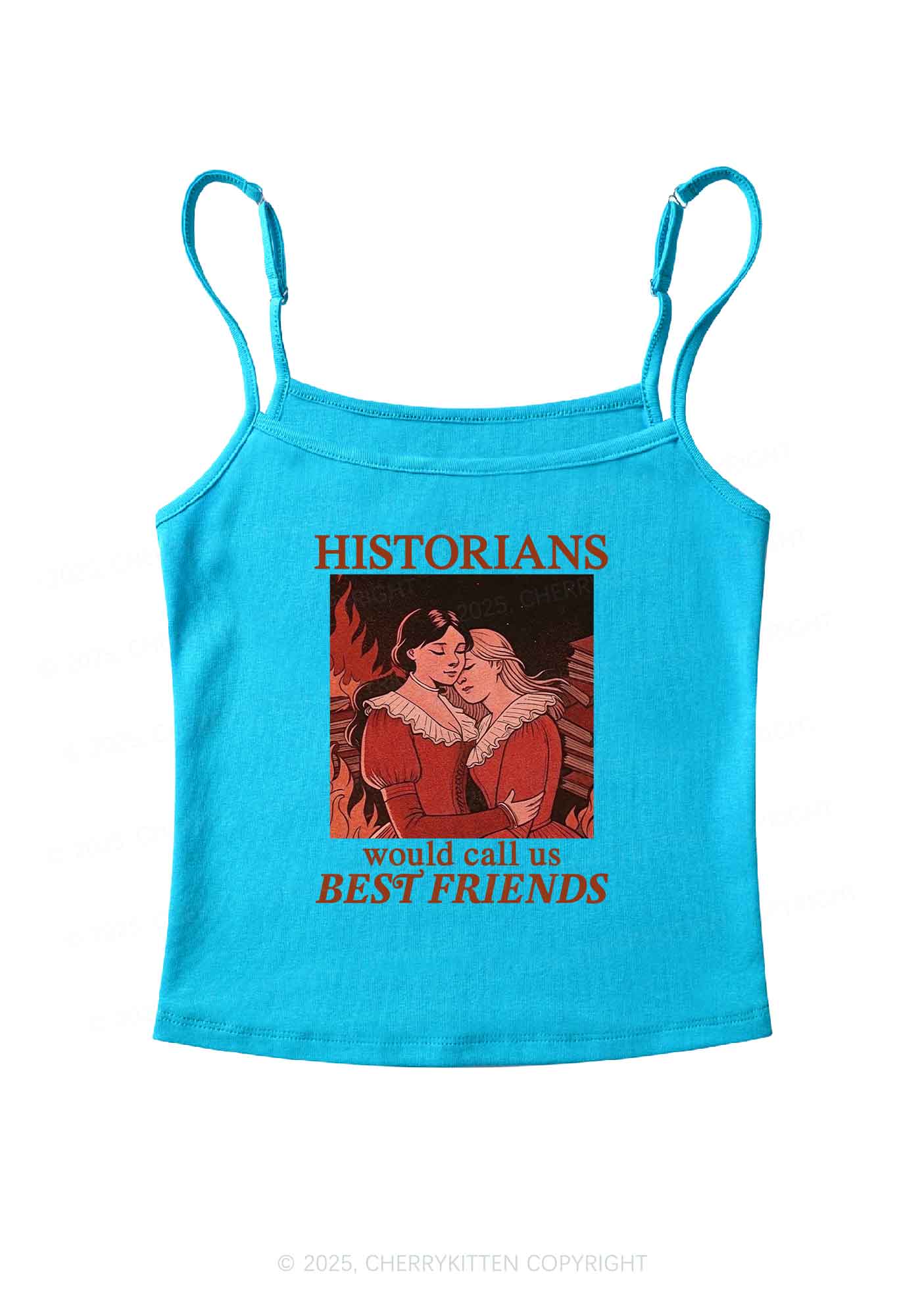 Call Us Best Friends Pride Y2K Spaghetti Strap Cami Cherrykitten - Image 6